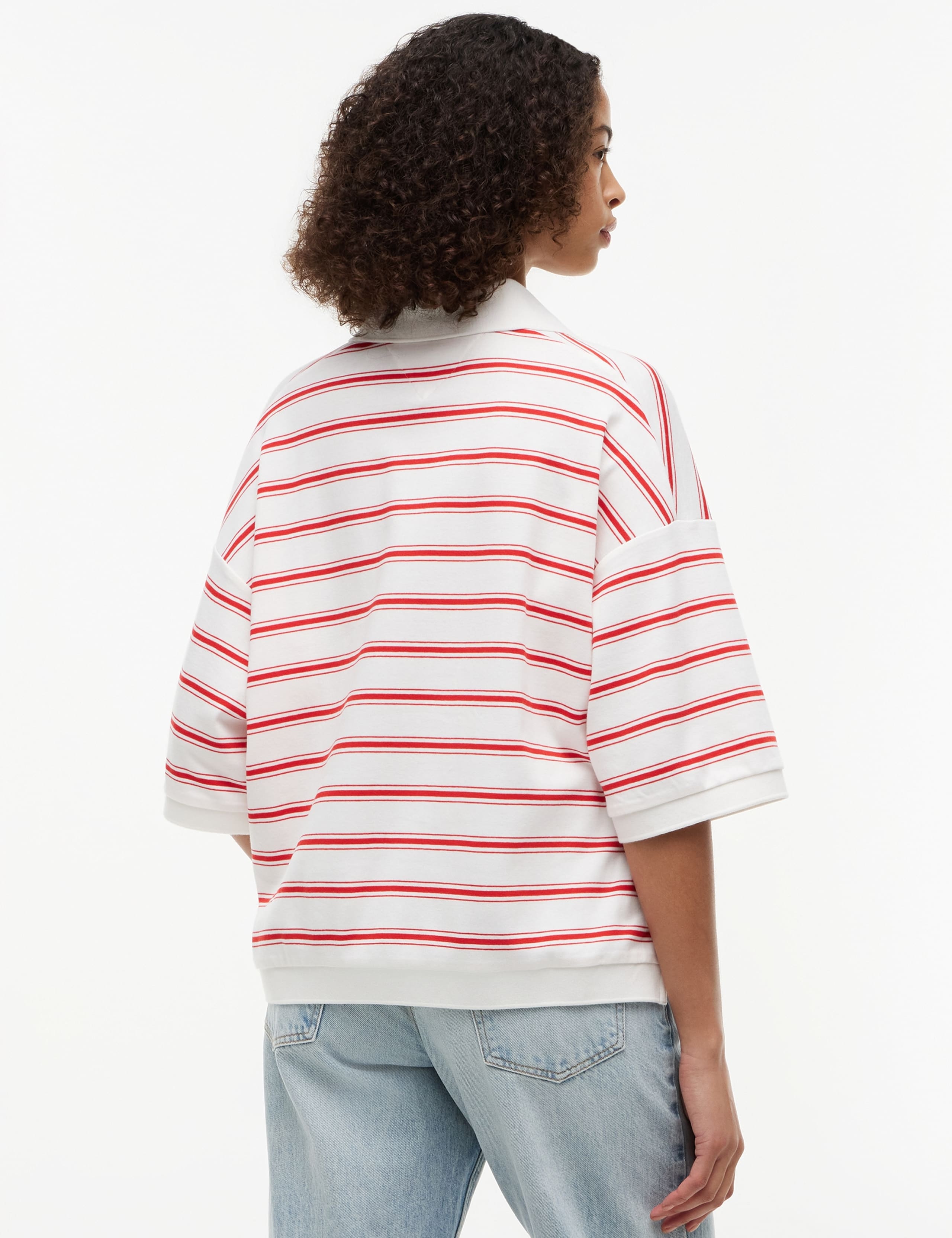 Pure Cotton Striped Polo Top 4 of 5
