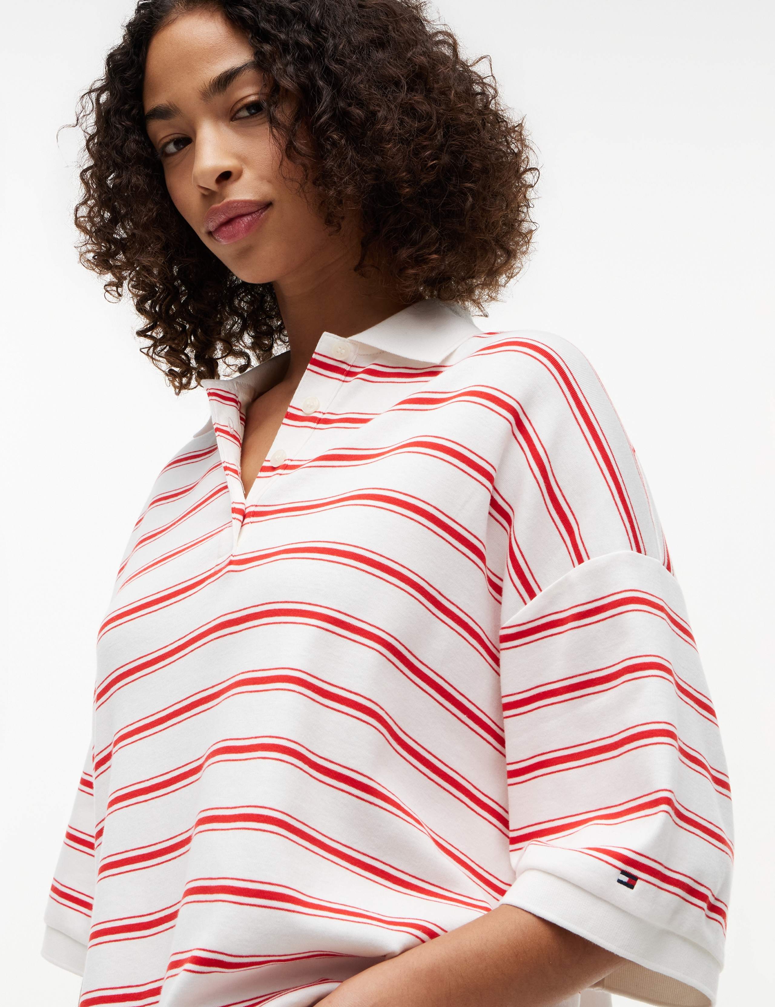 Pure Cotton Striped Polo Top 5 of 5