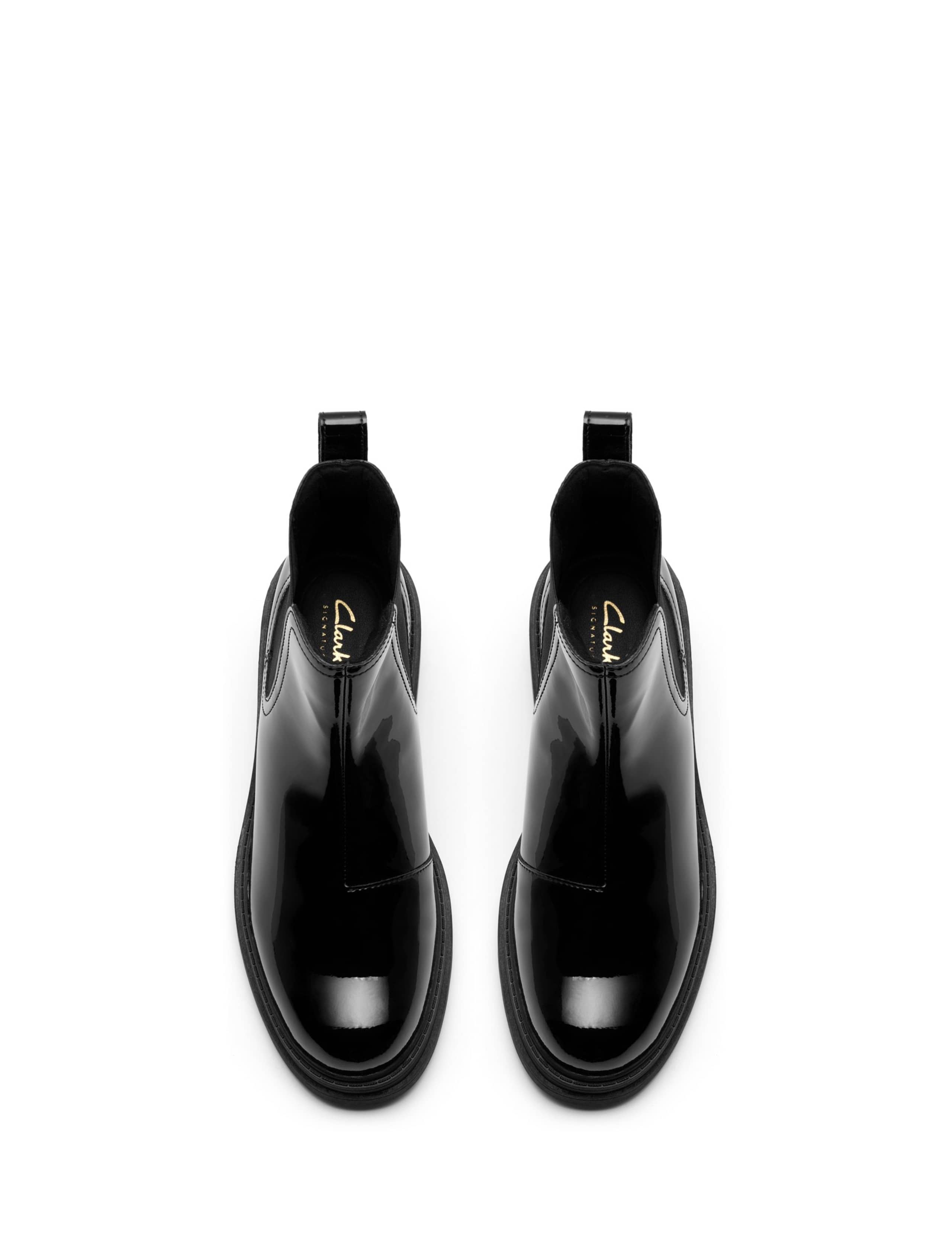 Wide Fit Patent Leather Chelsea Boots 3 of 6