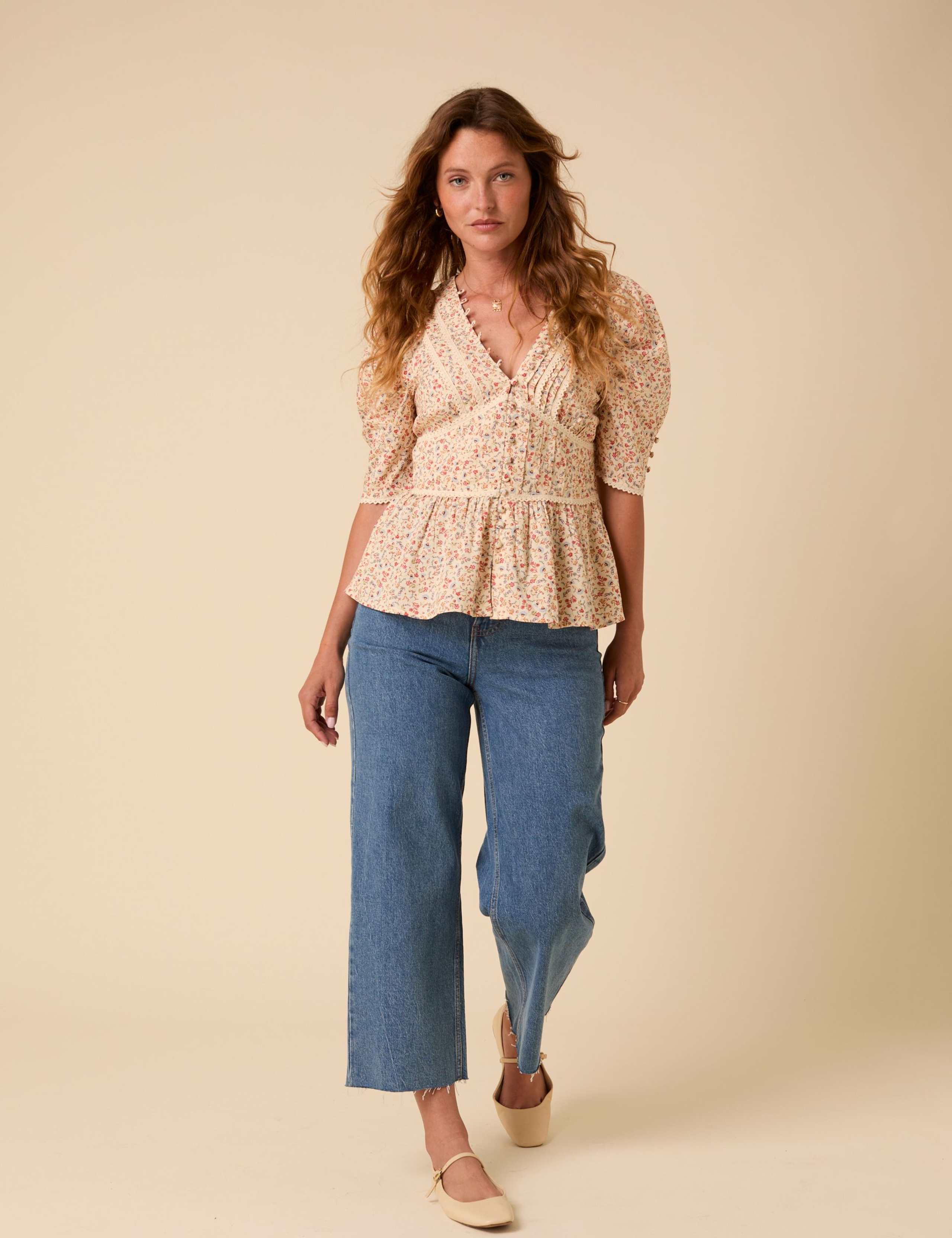 Floral V-Neck Top 2 of 5