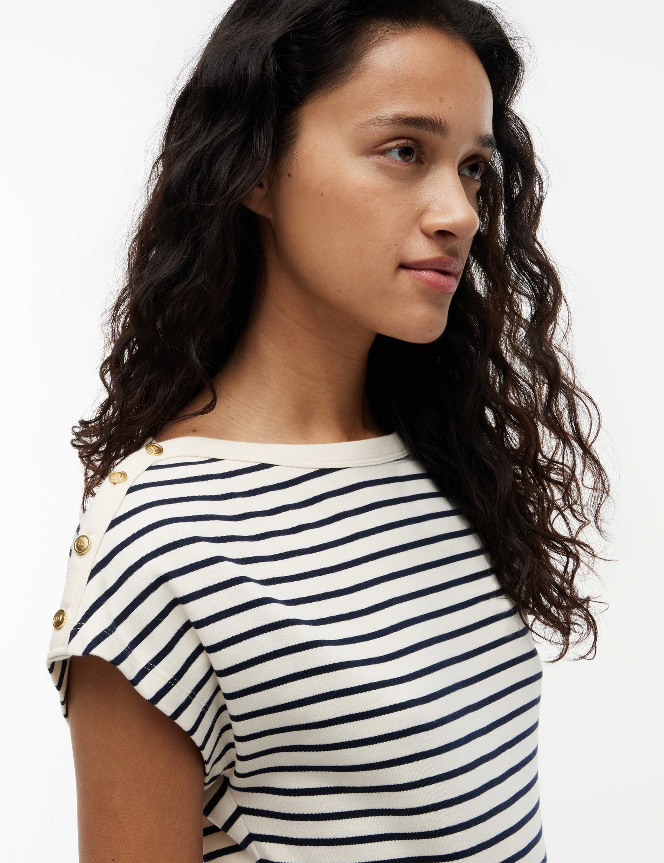 Pure Cotton Striped T-Shirt 5 of 5