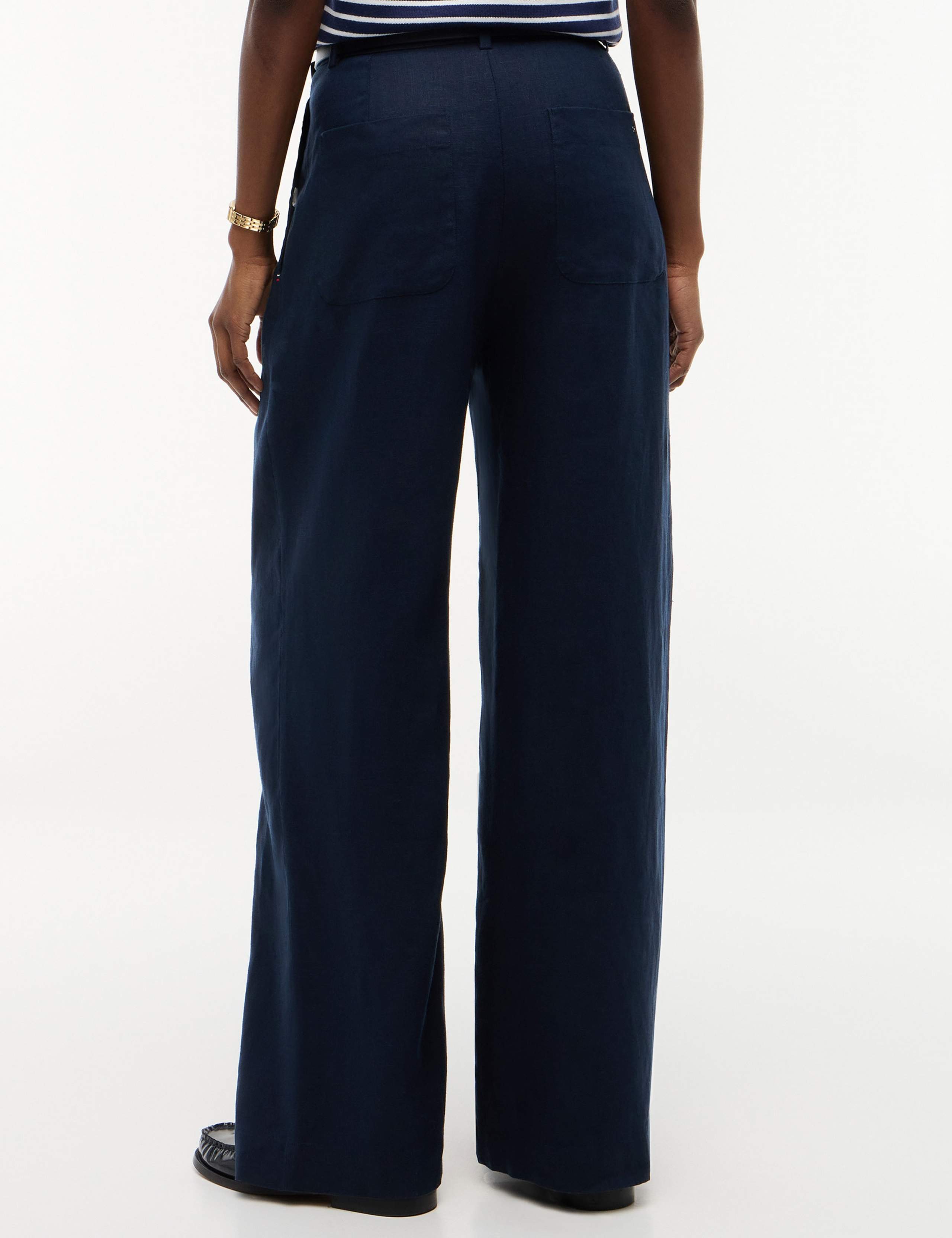 Linen Rich Tailored Wide Leg Trousers 7 of 7
