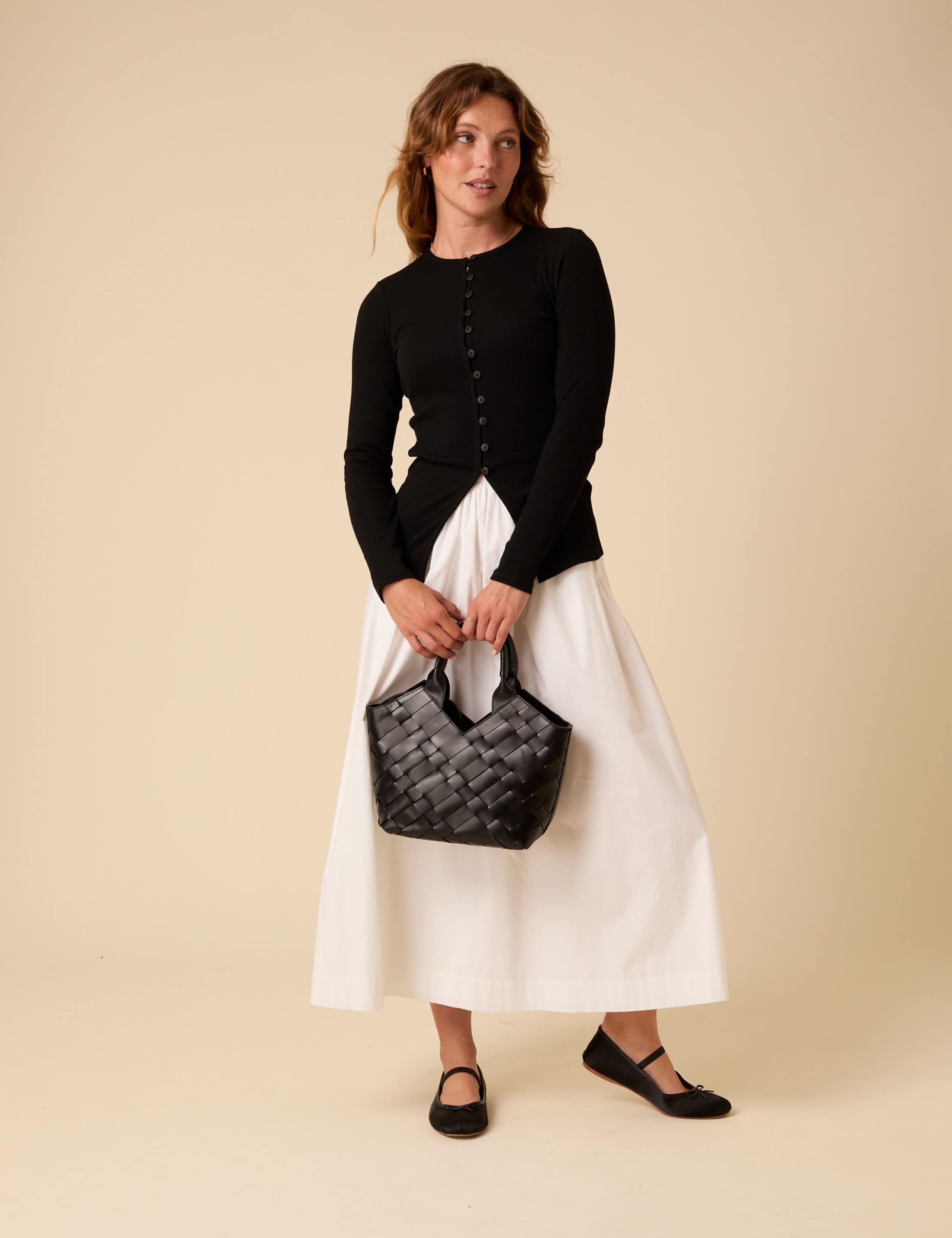 Cotton Rich Knitted Waistcoat Top 1 of 6