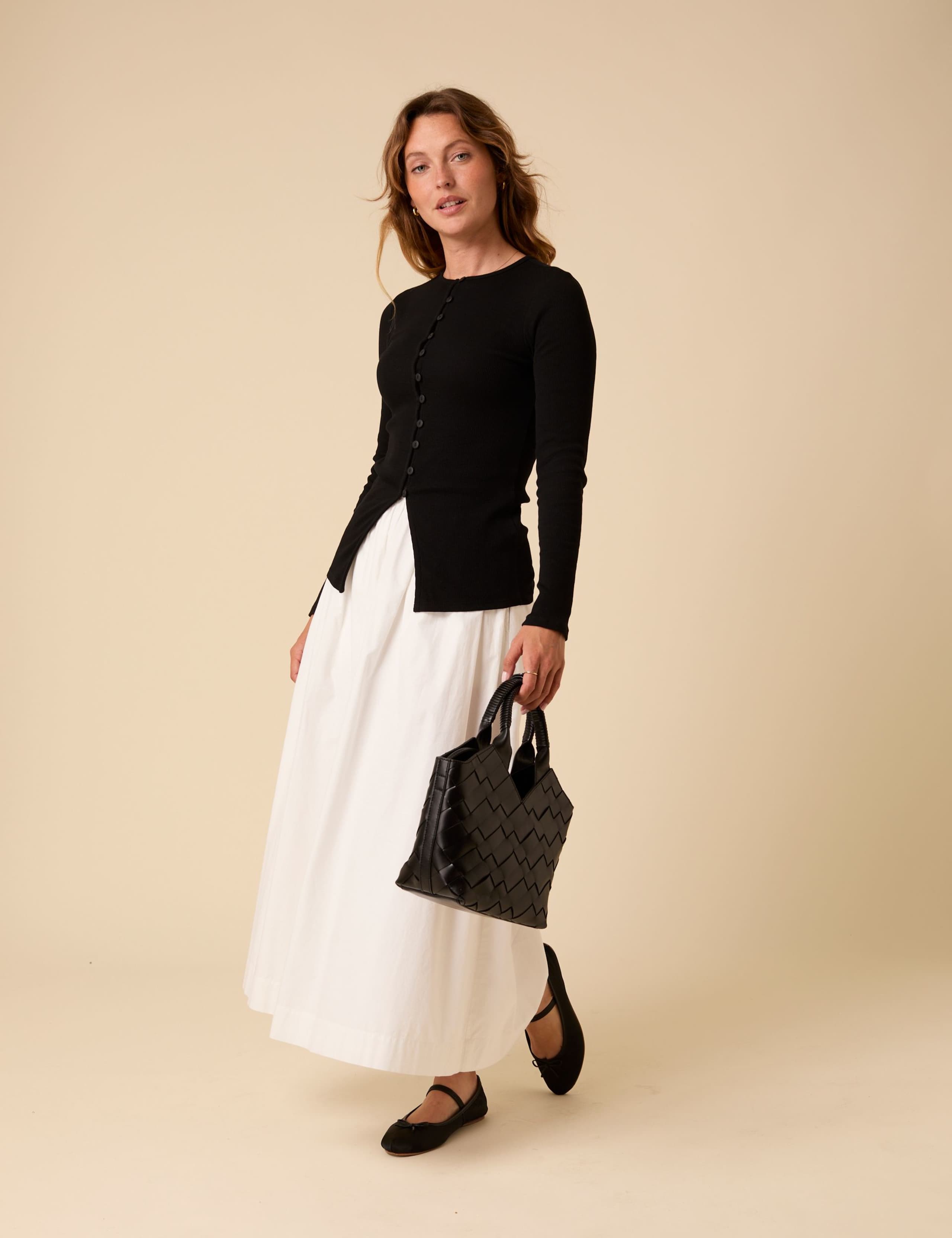 Cotton Rich Knitted Waistcoat Top 2 of 6