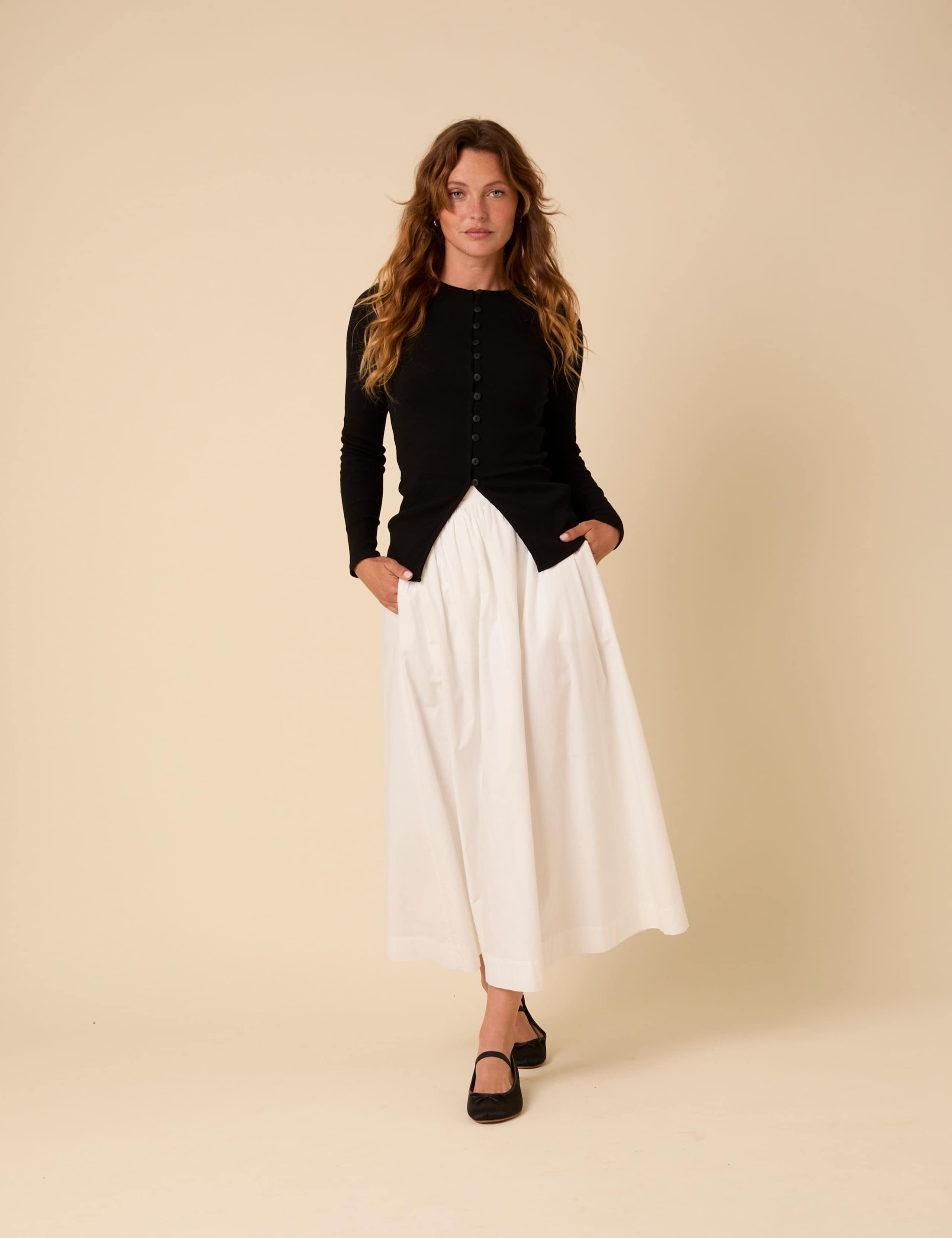 Cotton Rich Button Front Ribbed Cardigan 5 of 6