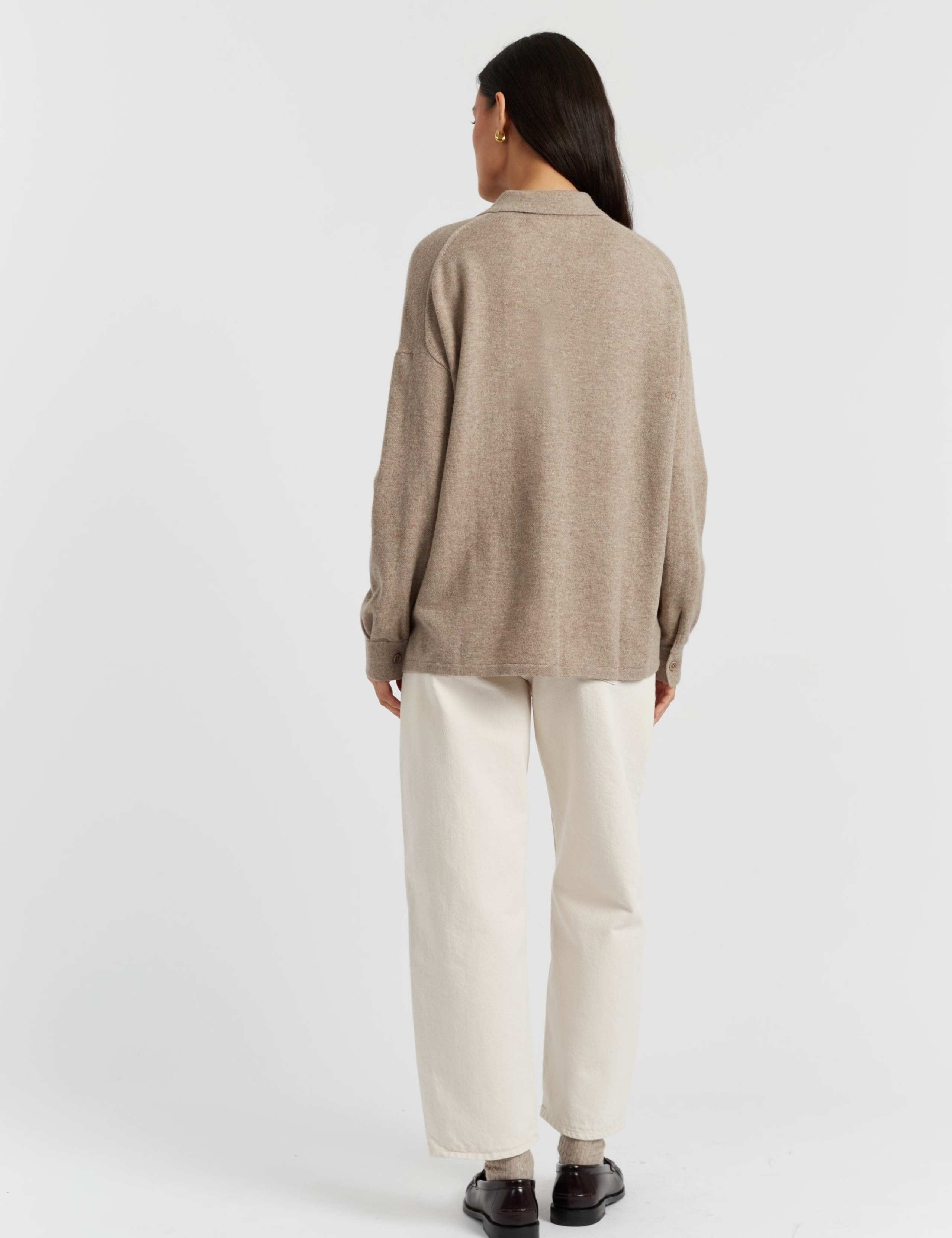 Wool Rich Collared Shirt with Cashmere 4 of 4