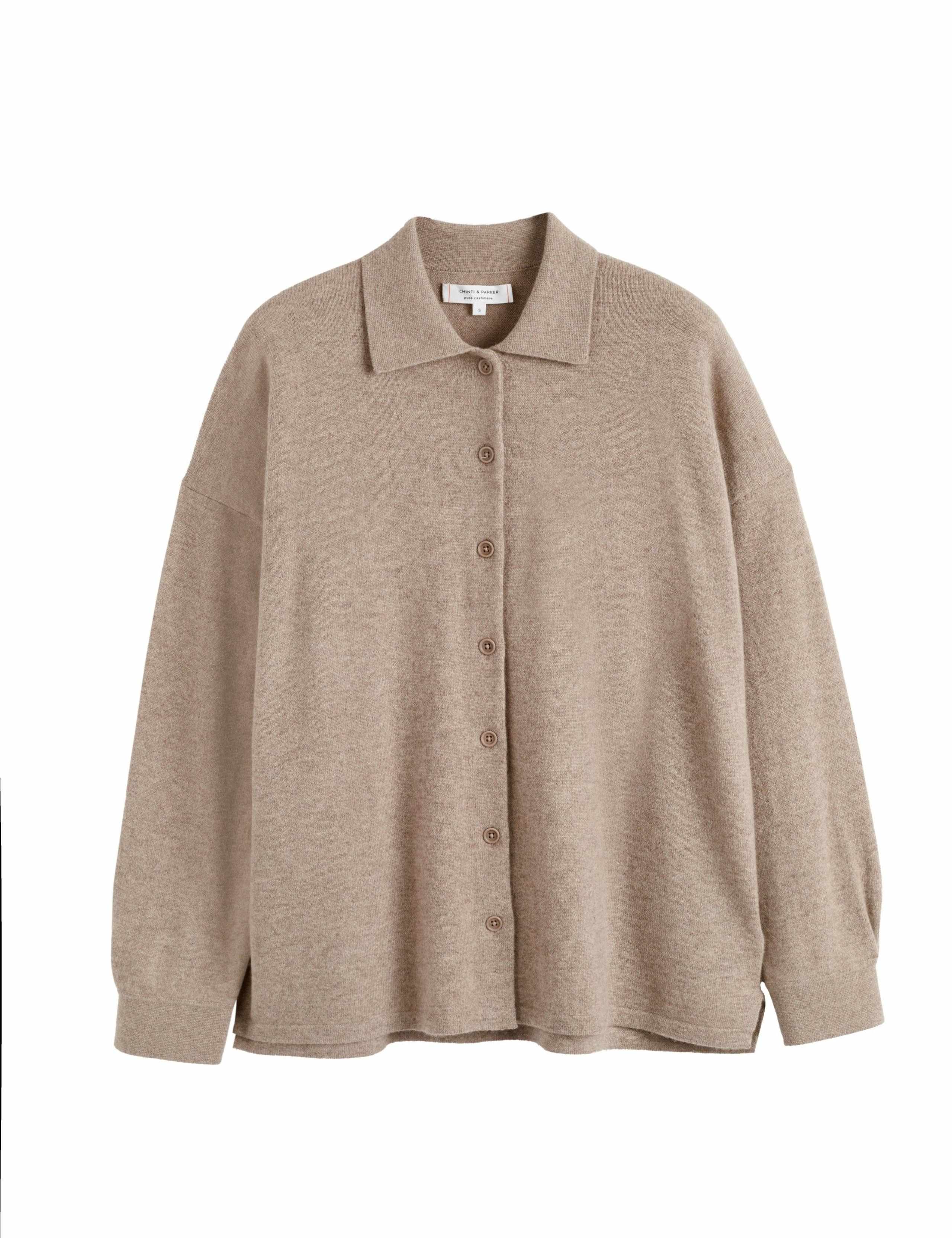 Wool Rich Collared Shirt with Cashmere 2 of 4