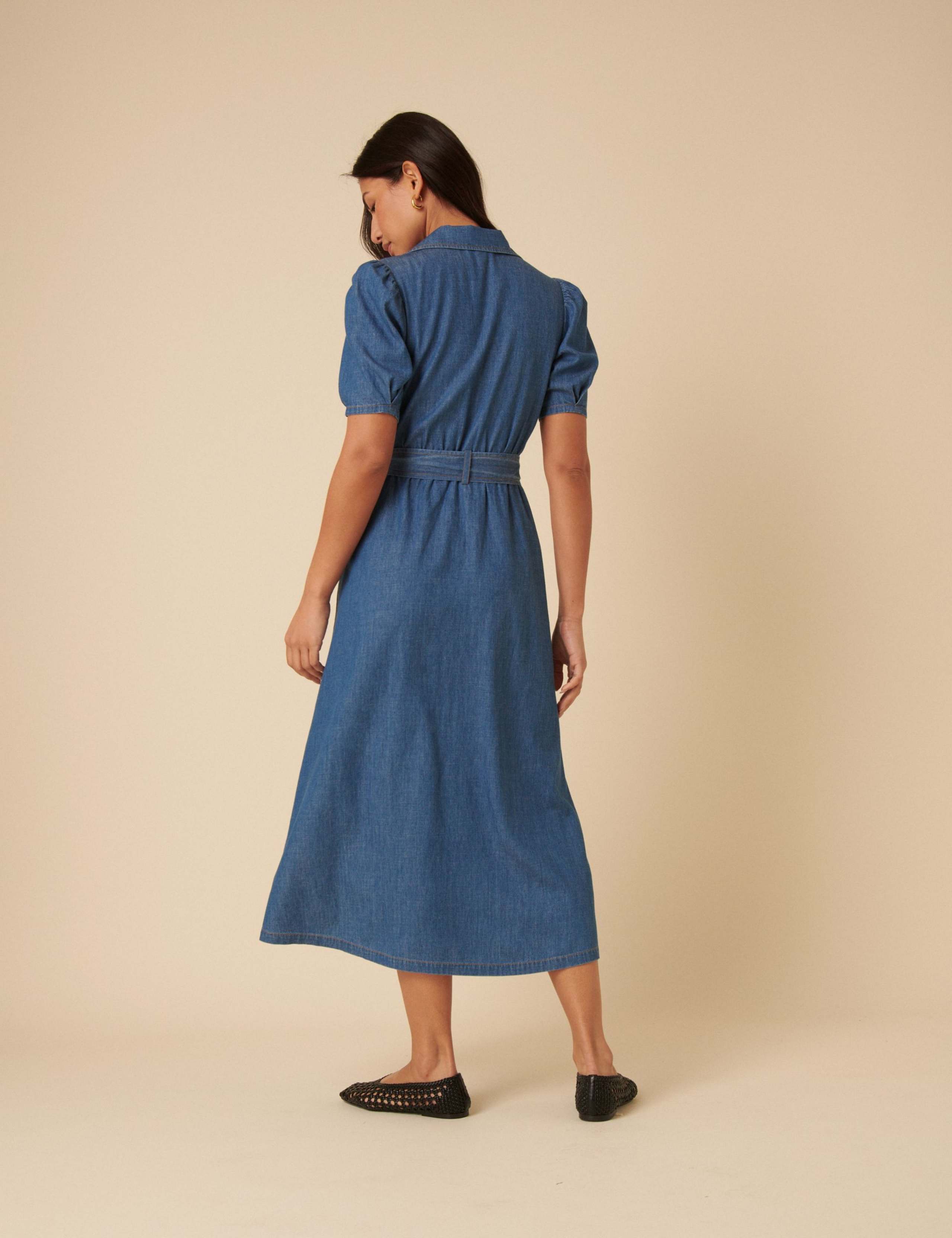 Cotton Rich Midi Tea Dress 4 of 4