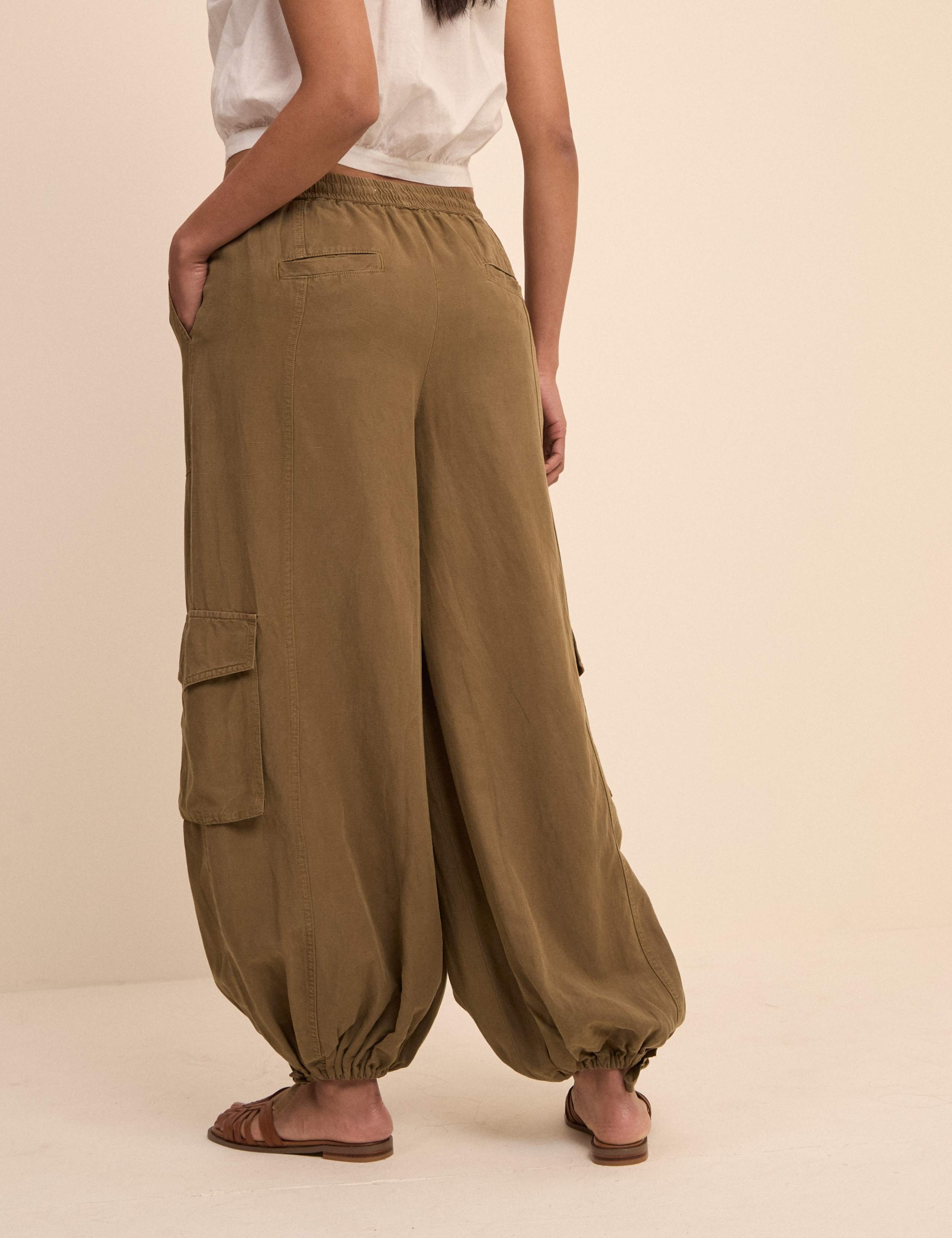 Lyocell Rich Cargo Trousers with Linen 2 of 5