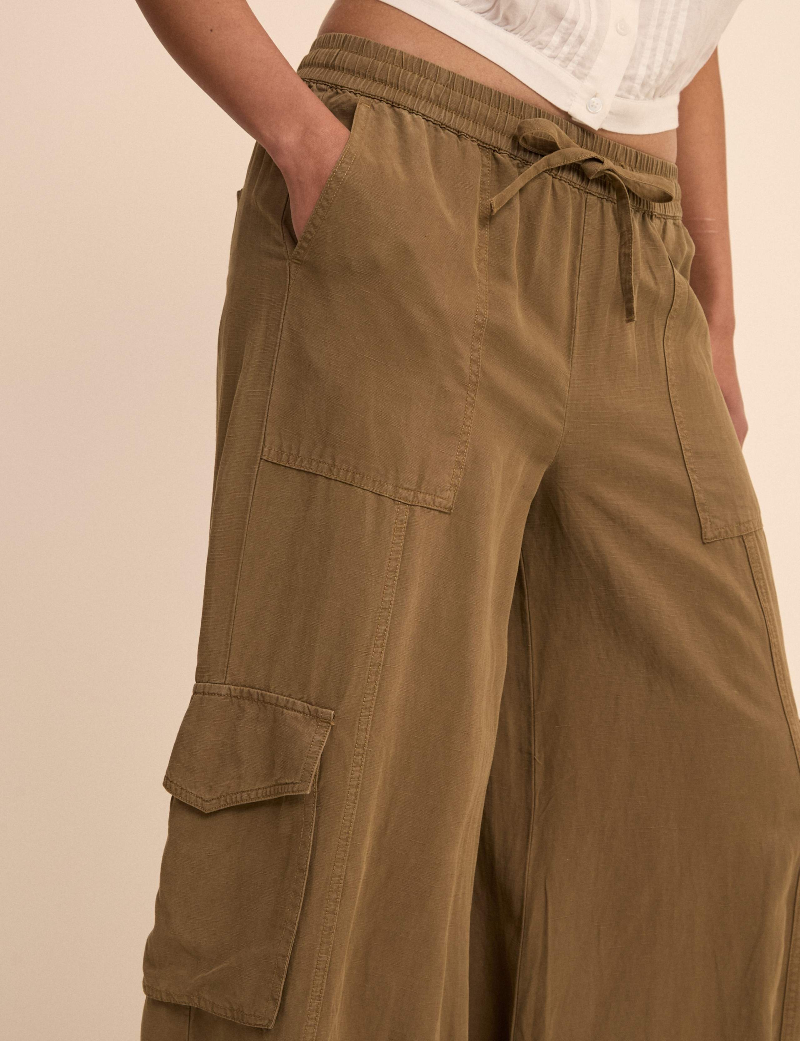 Lyocell Rich Cargo Trousers with Linen 5 of 5