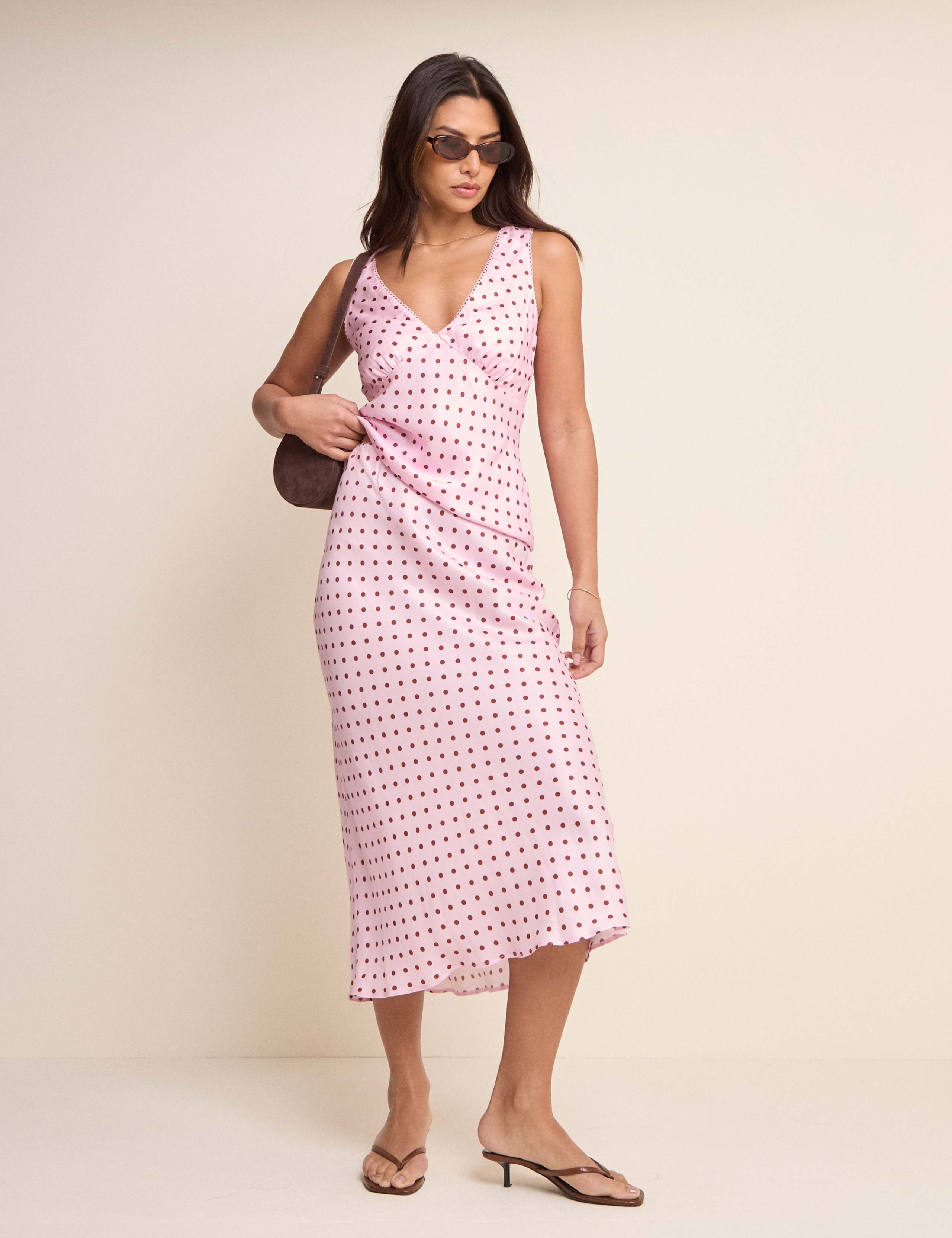 Polka Dot V-Neck Cami Top 3 of 5