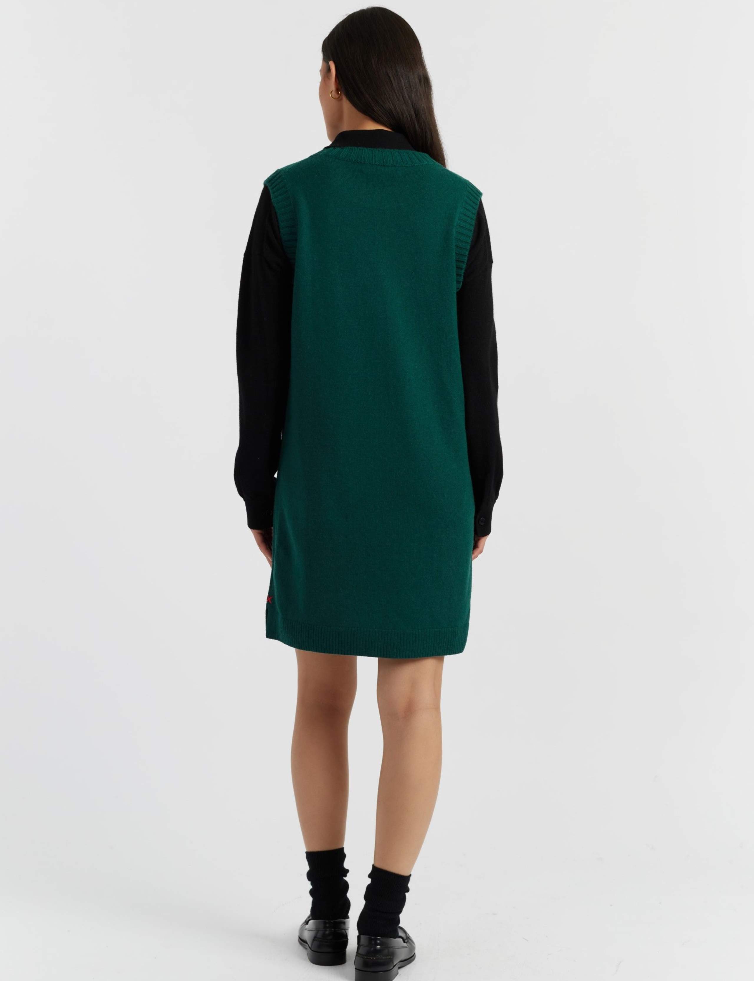 Wool Rich Jumper Dress with Cashmere 3 of 4