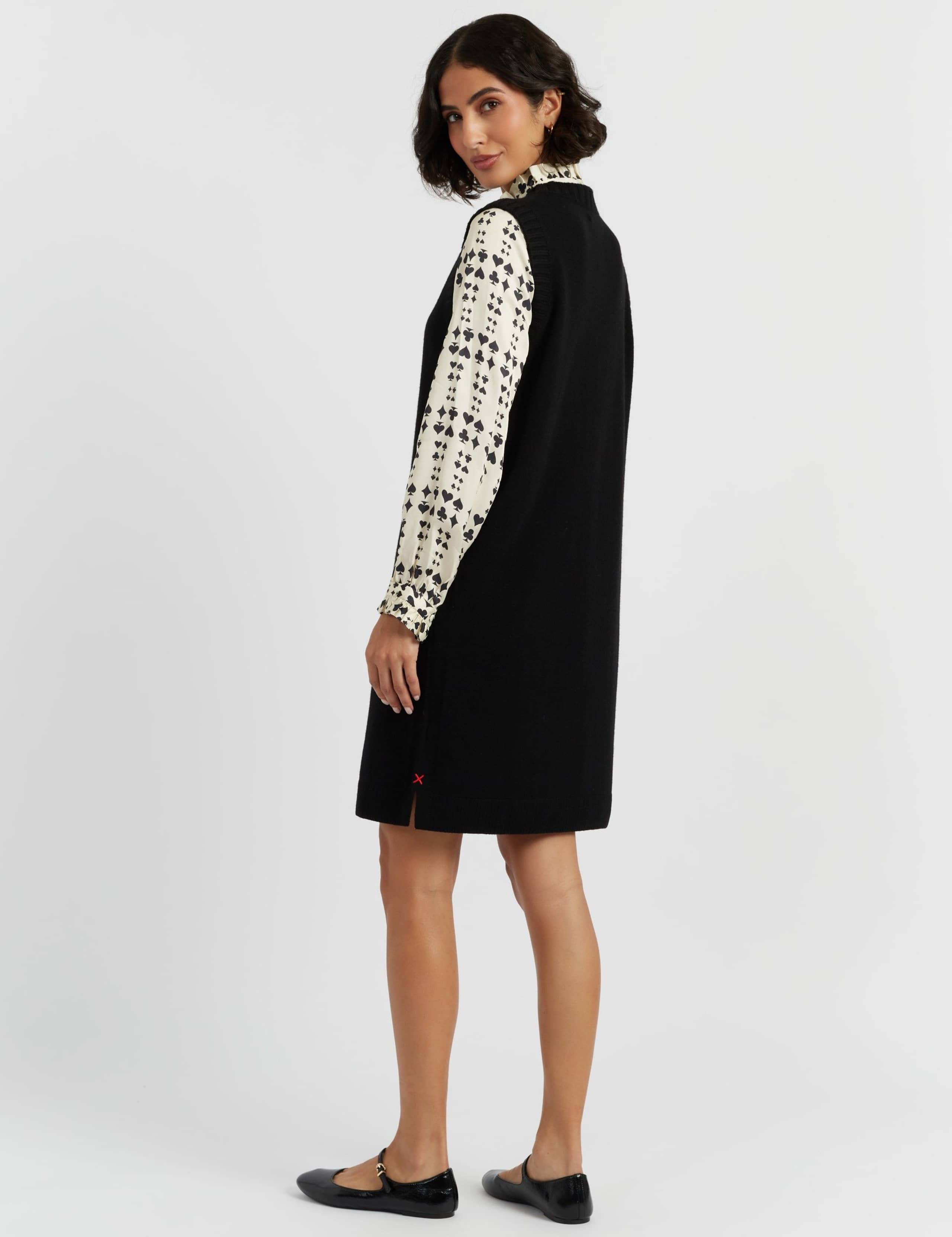 Wool Rich Jumper Dress with Cashmere 3 of 4