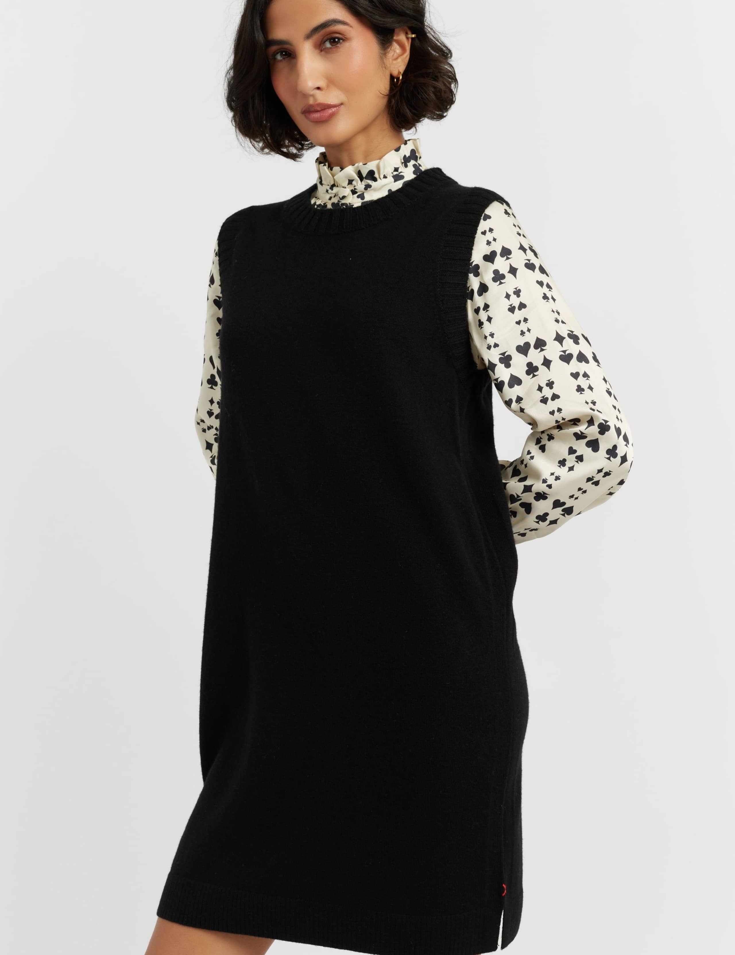 Wool Rich Jumper Dress with Cashmere 4 of 4