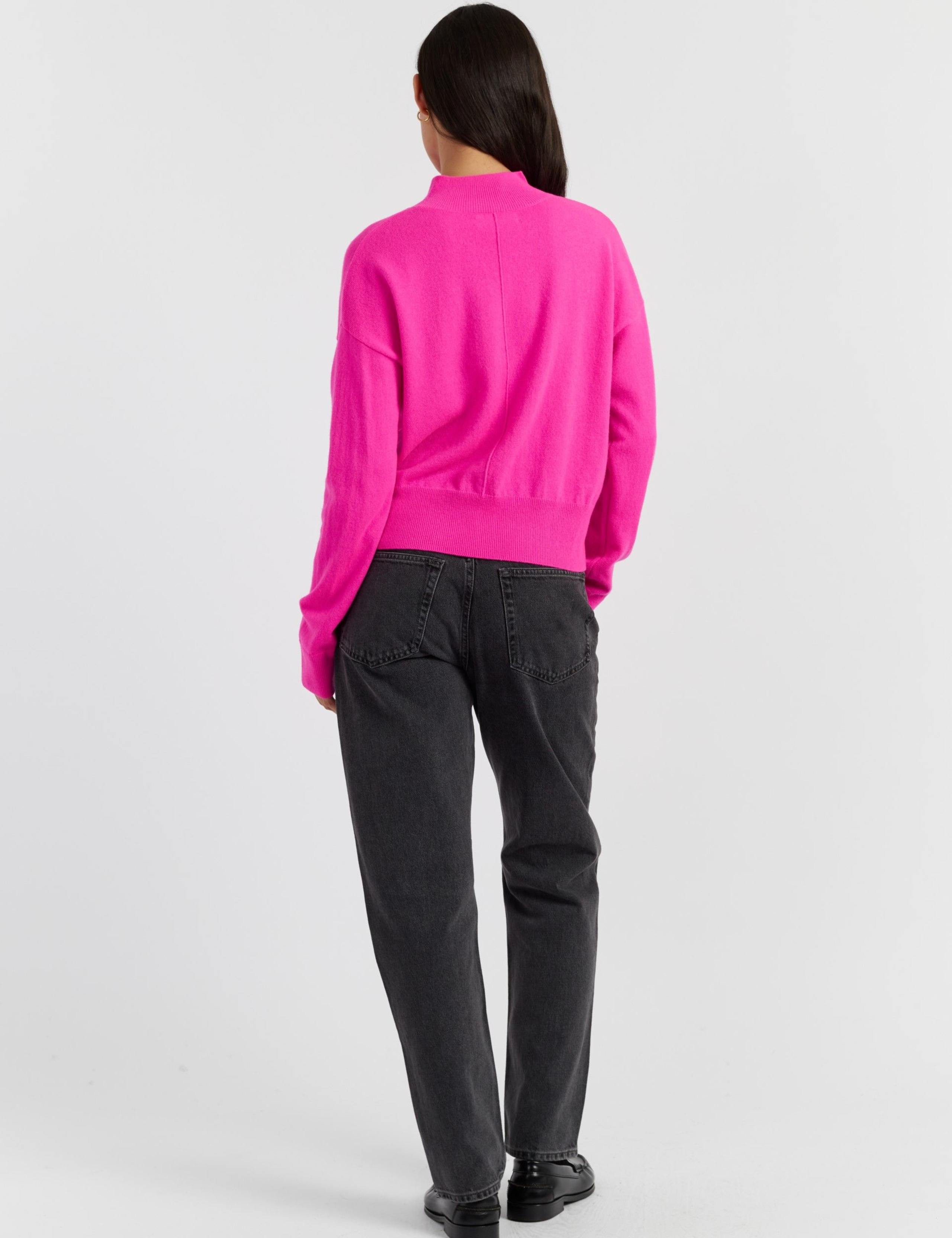 Wool Rich Funnel Neck Jumper with Cashmere 3 of 4