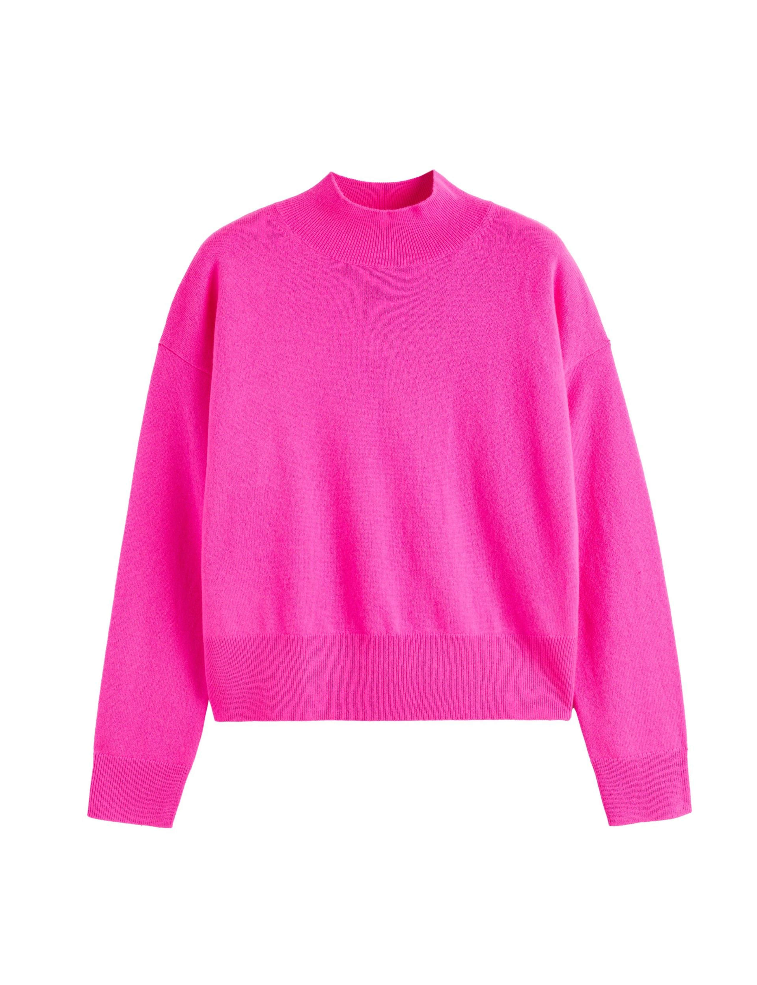 Wool Rich Funnel Neck Jumper with Cashmere 2 of 4