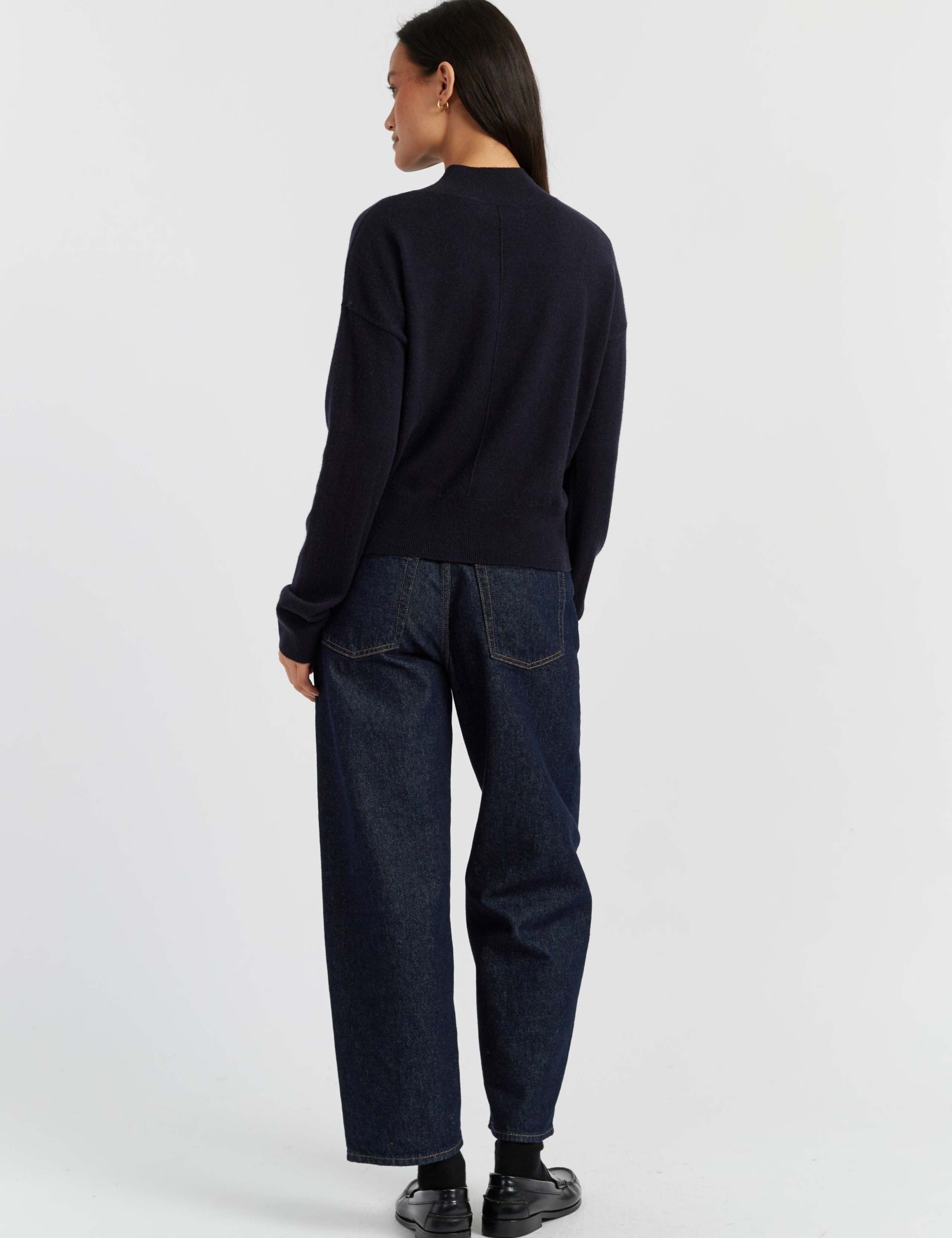 Wool Rich Funnel Neck Jumper with Cashmere 3 of 4