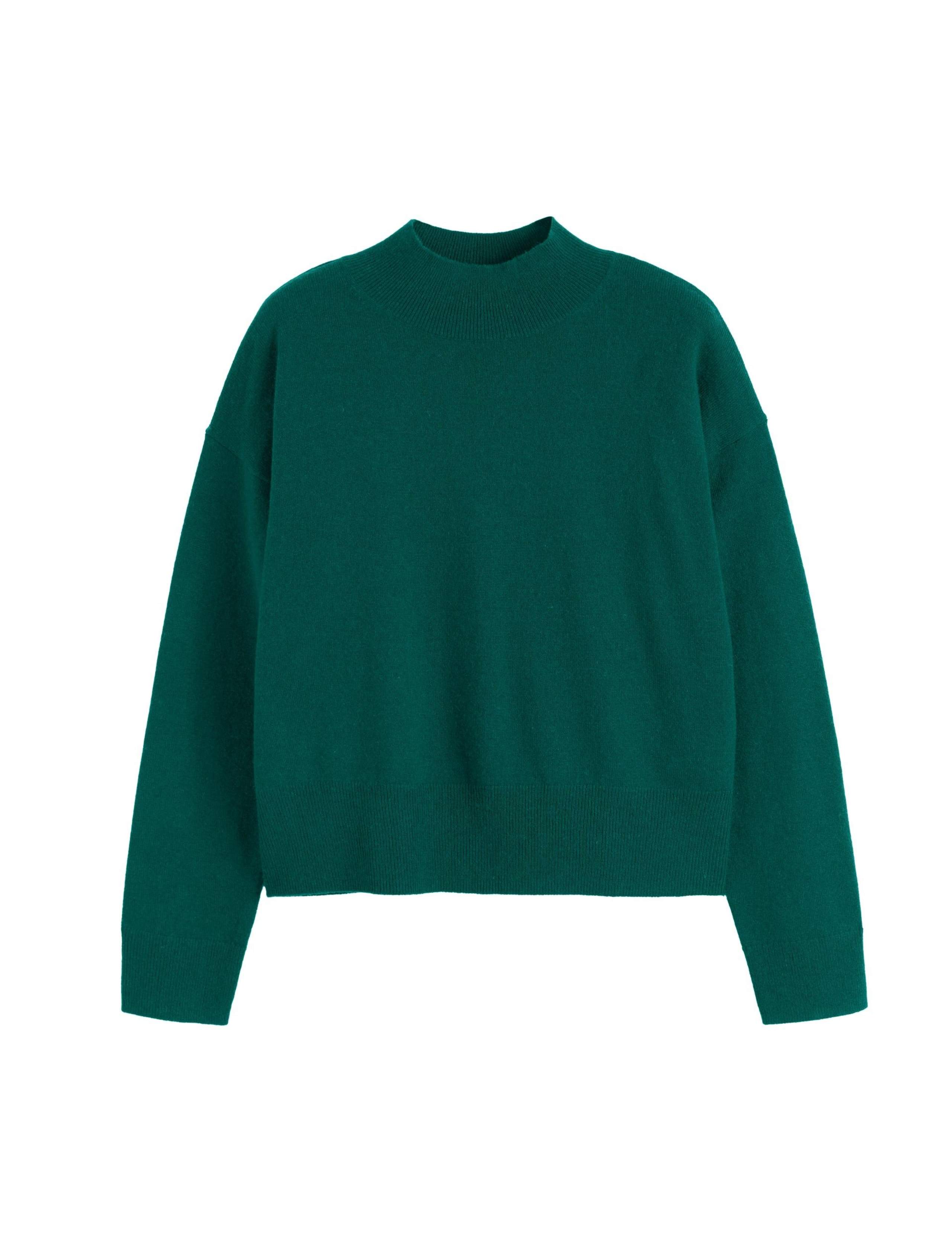 Wool Rich Funnel Neck Jumper with Cashmere 2 of 4