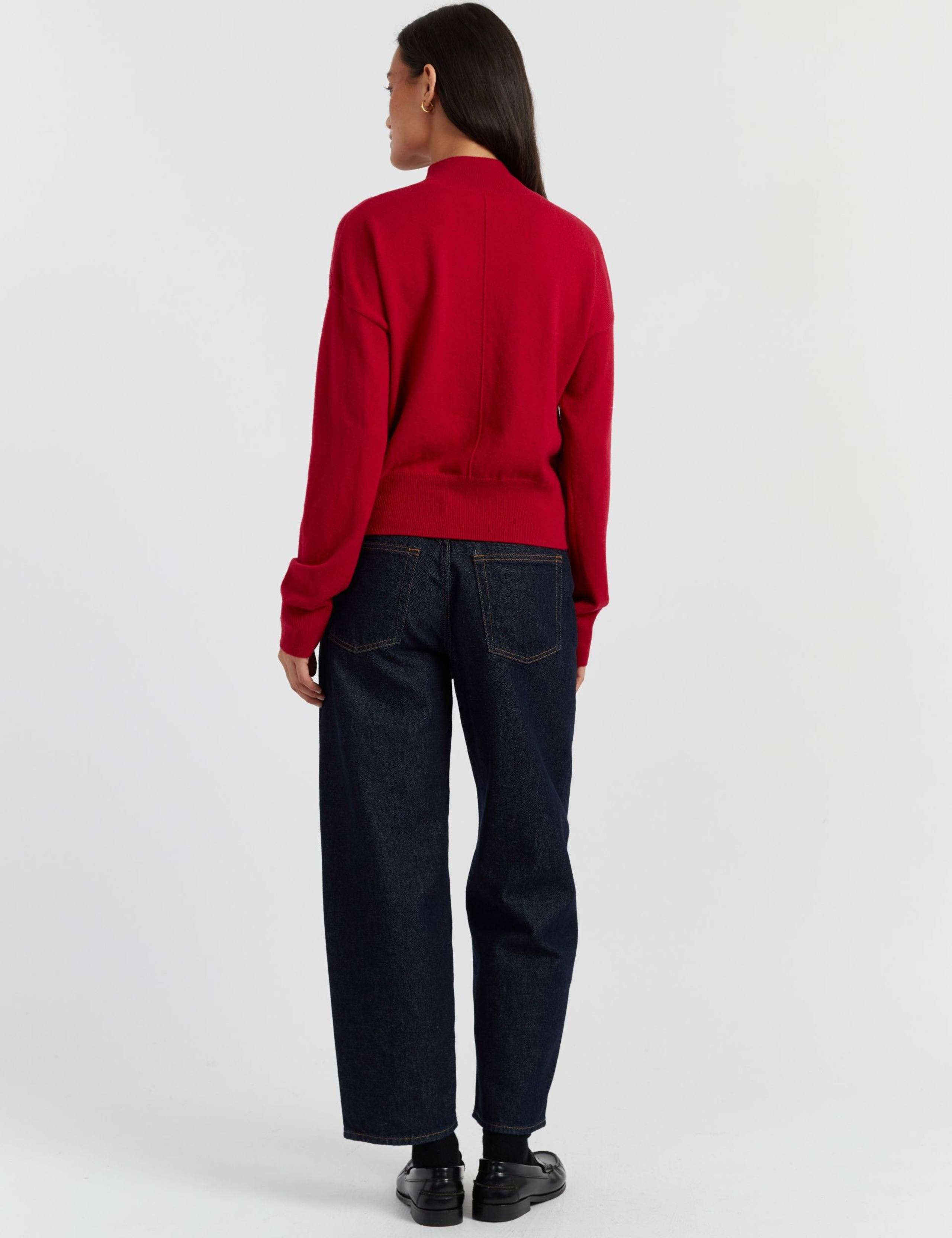 Wool Rich Funnel Neck Jumper with Cashmere 3 of 4
