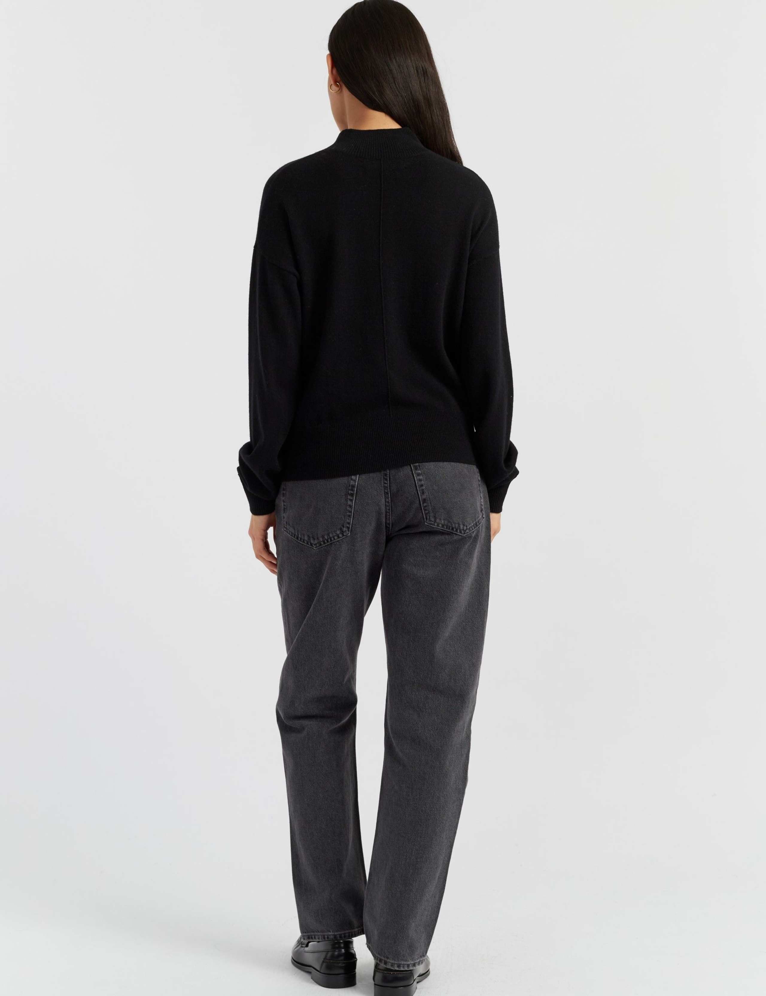 Wool Rich Funnel Neck Jumper with Cashmere 3 of 4