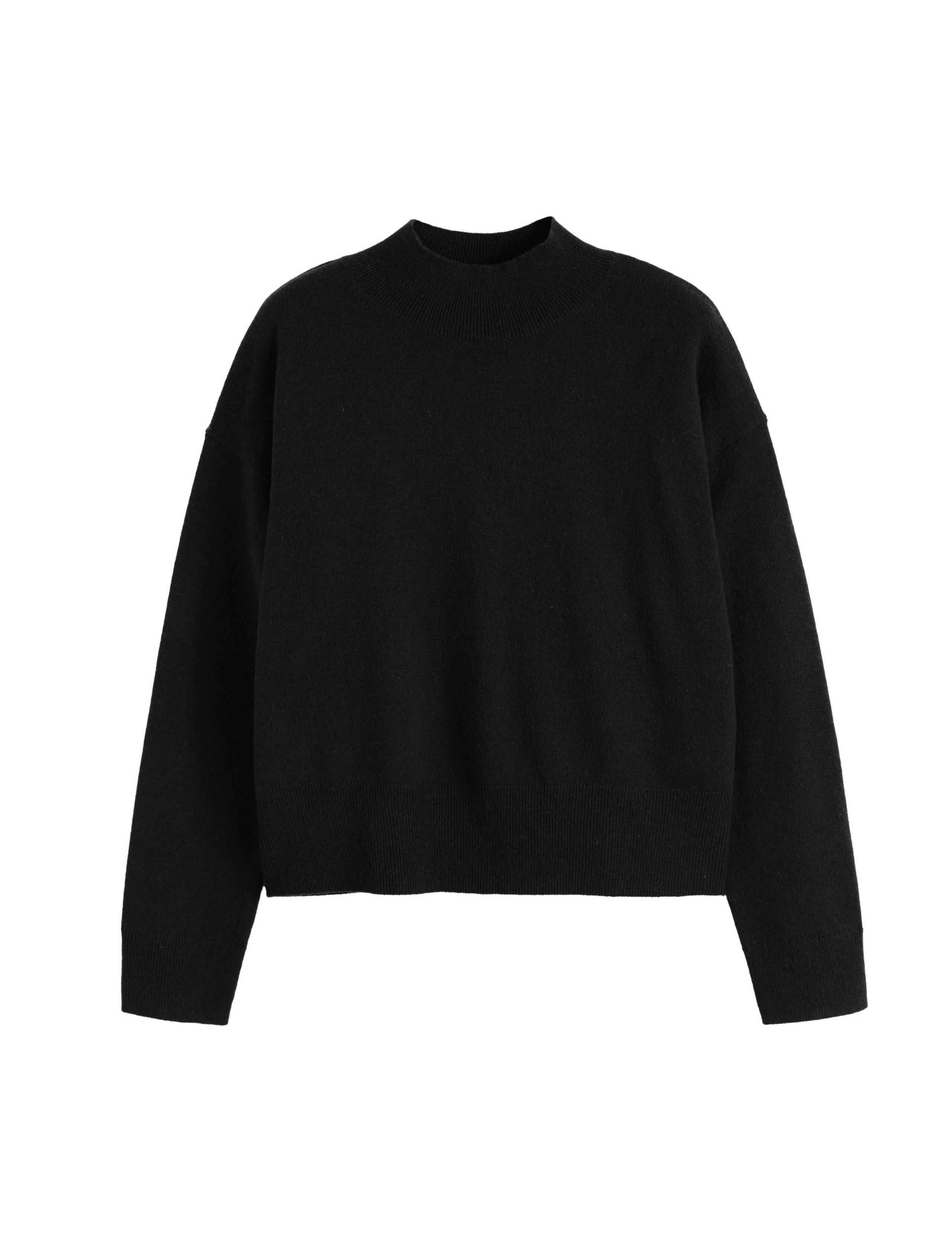 Wool Rich Funnel Neck Jumper with Cashmere 2 of 4
