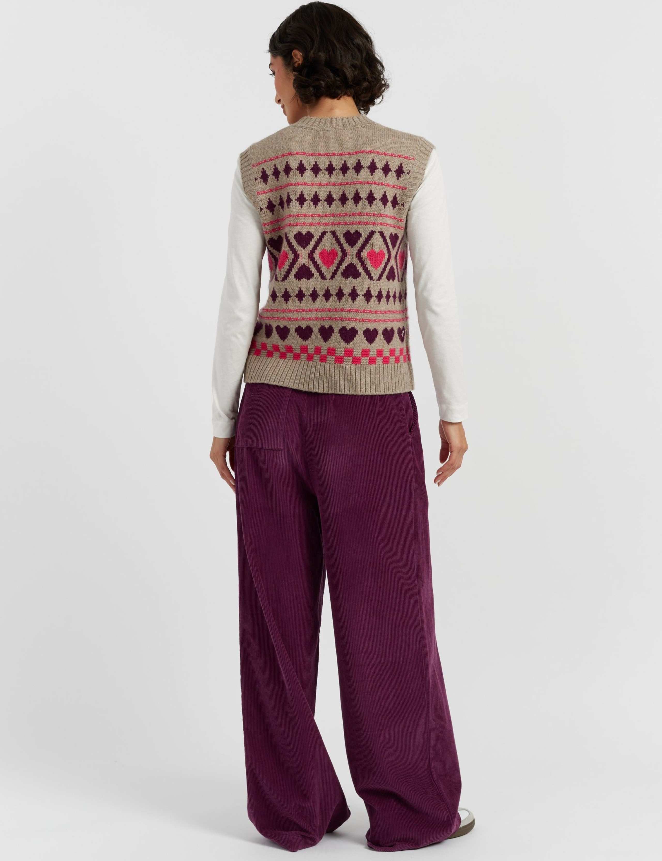 Wool Rich Fair Isle Vest Top with Cashmere 3 of 4