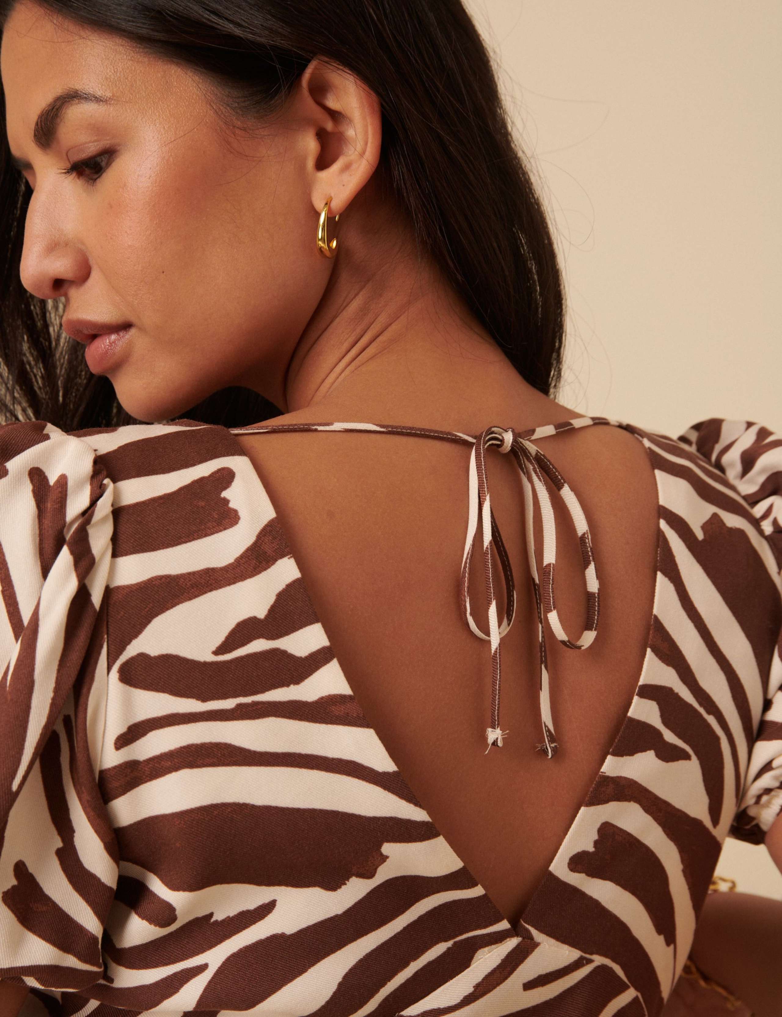 Ella Midi Stripe Printed Dress 3 of 3