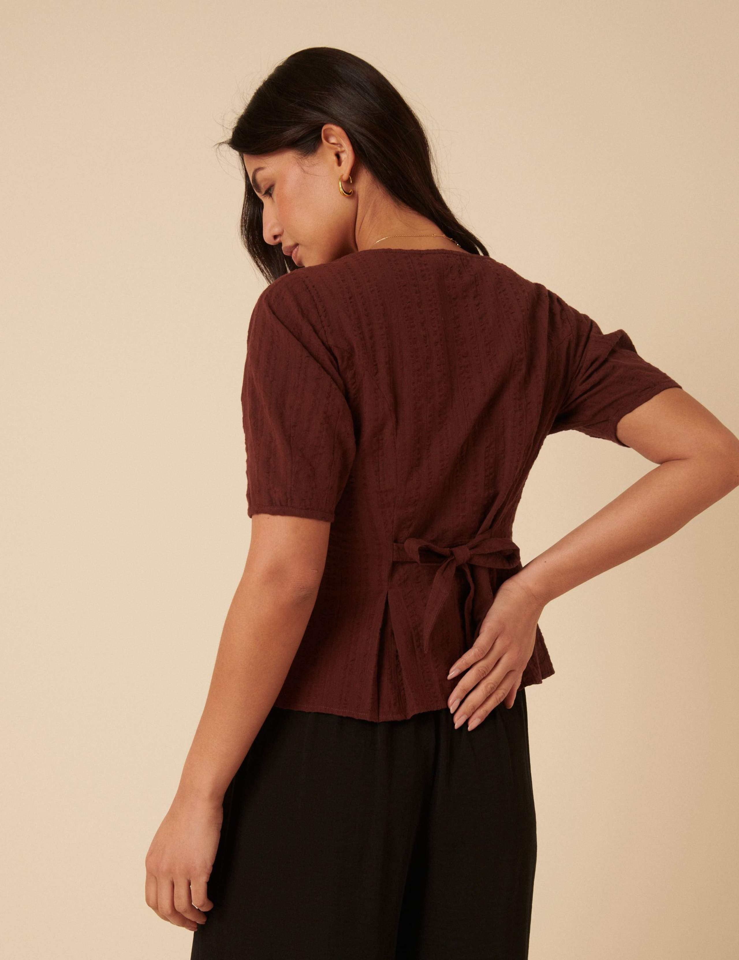 Cotton Fitted Short Sleeve Top 3 of 5