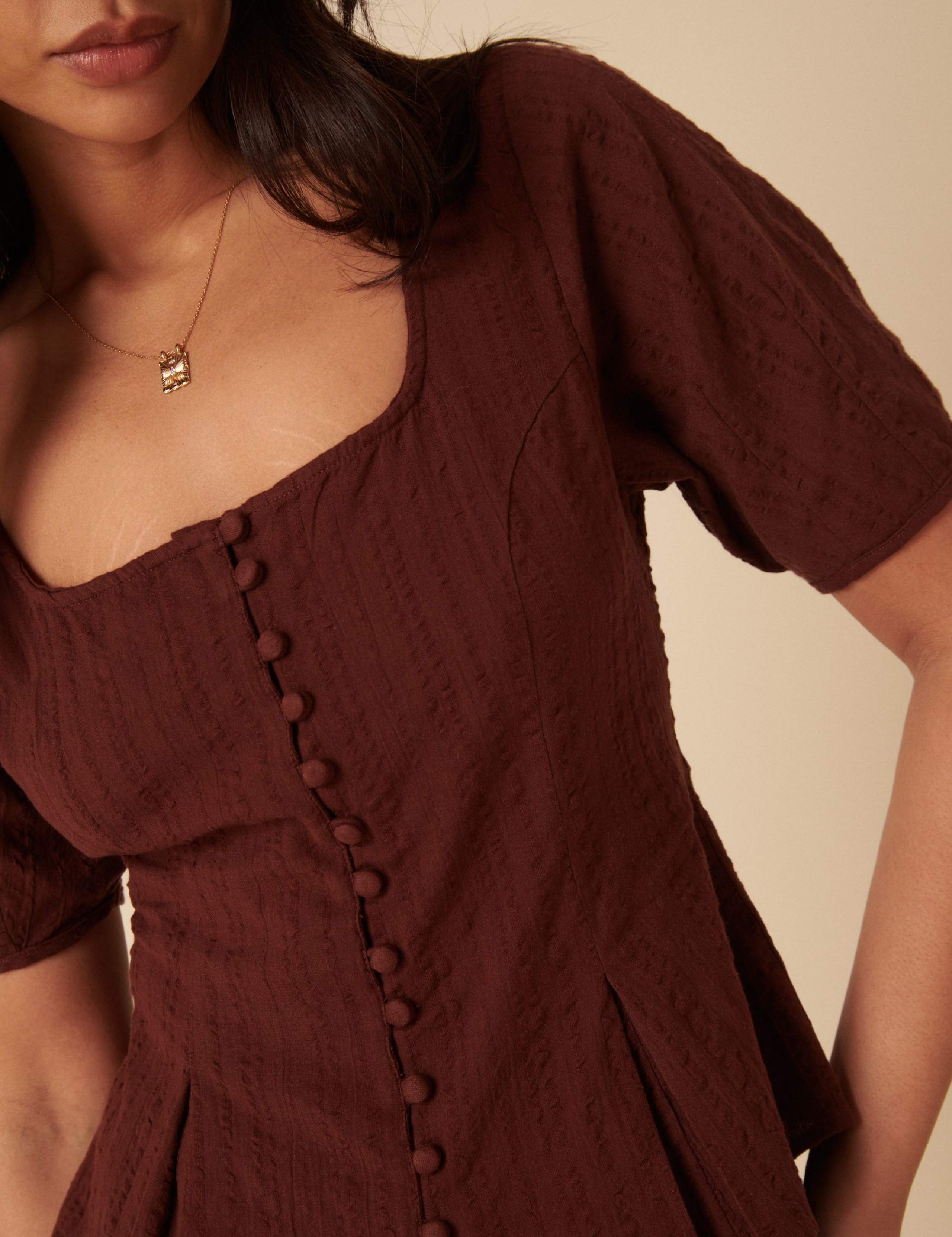 Cotton Fitted Short Sleeve Top 5 of 5