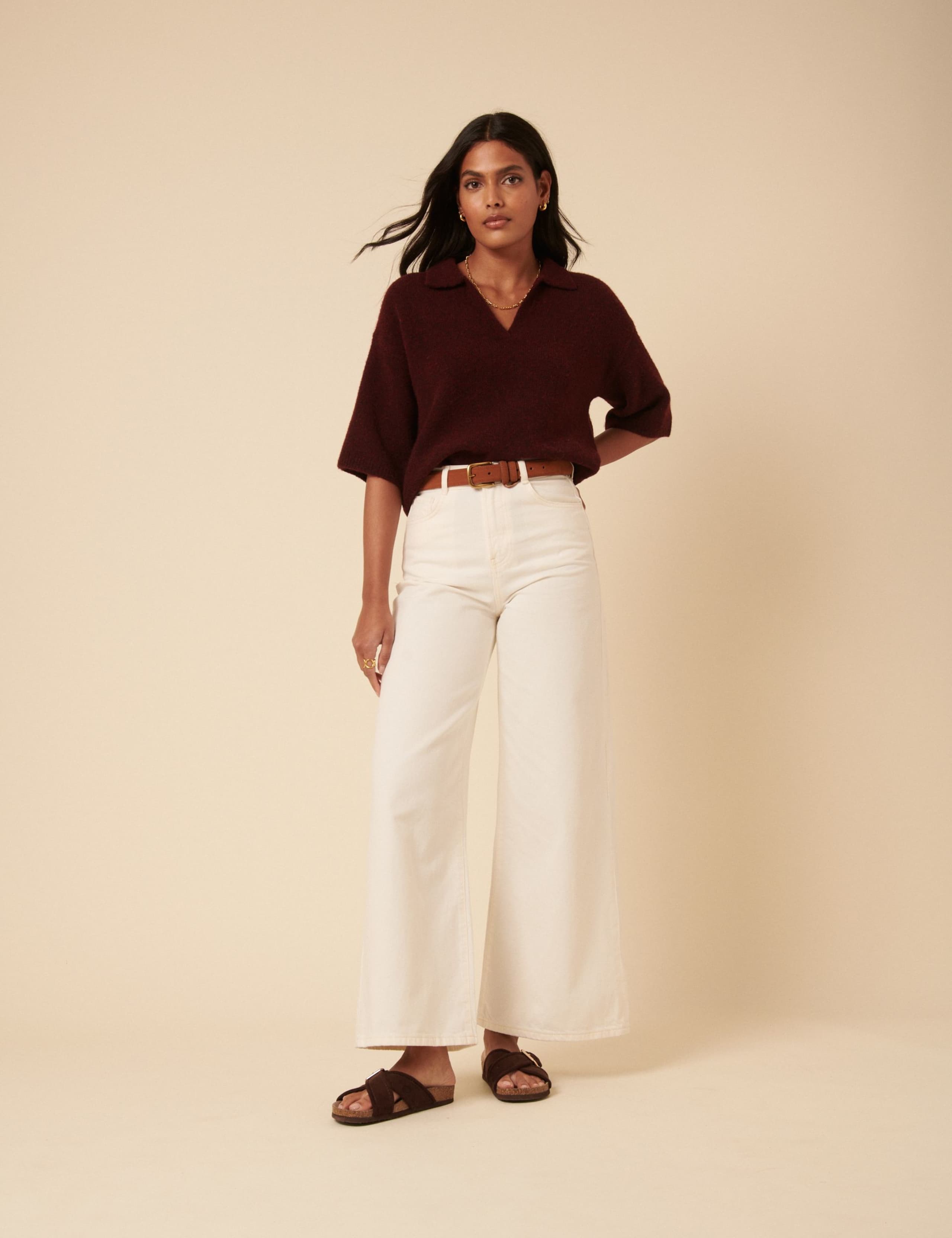 Open Collar Polo Knitted Tee 4 of 5