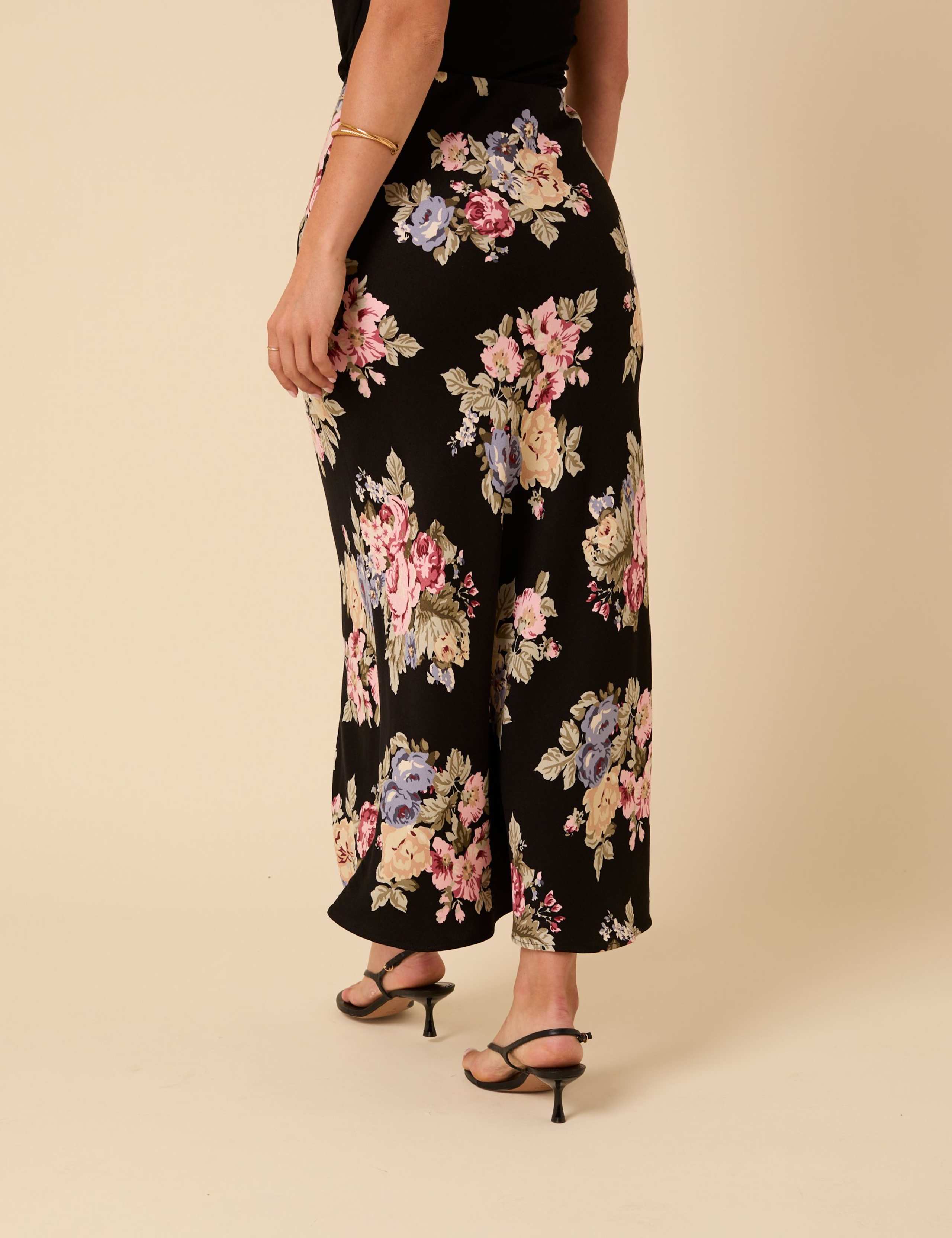 Floral Midi Slip Skirt 4 of 6