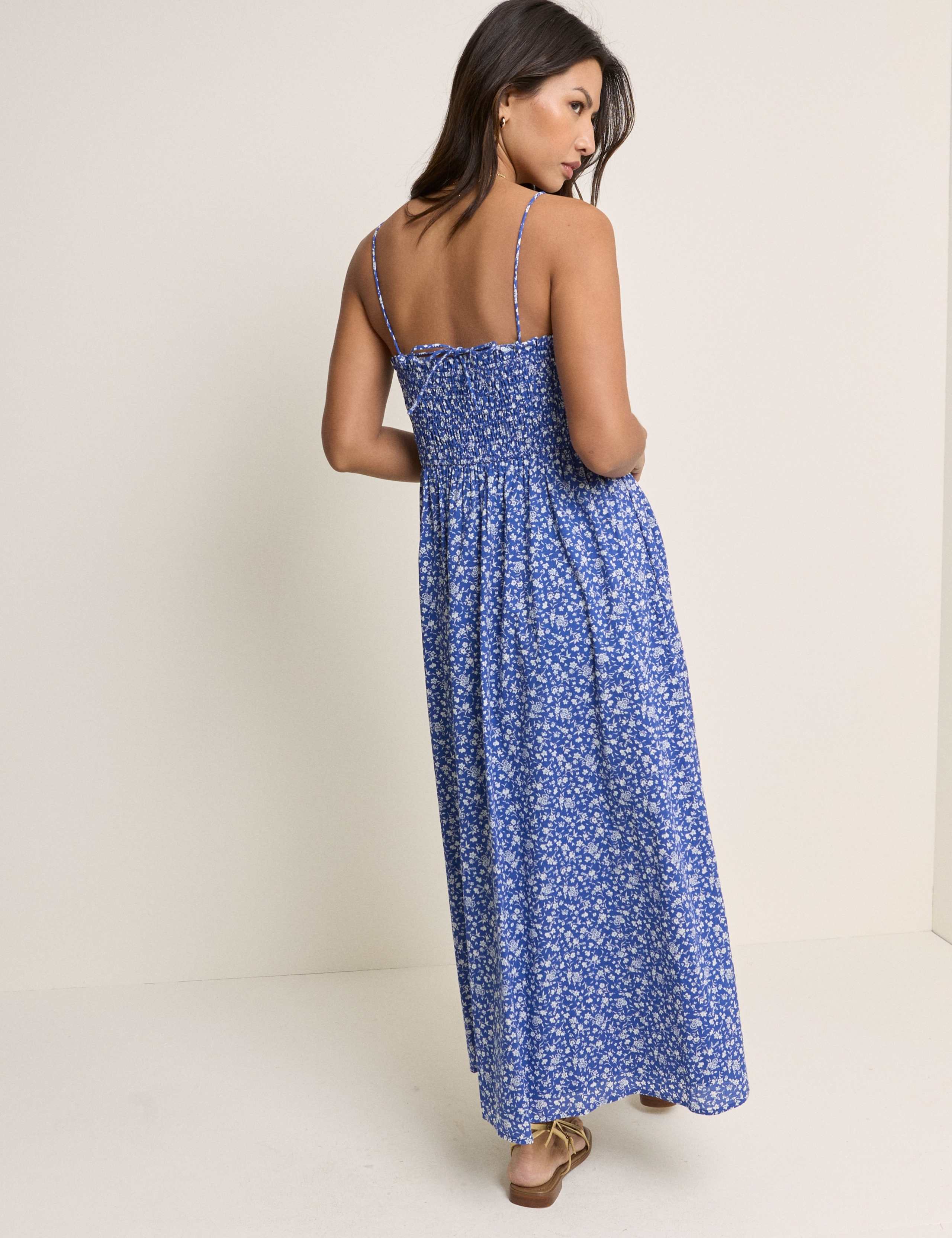 Pure Cotton Floral Midi Dress 3 of 5