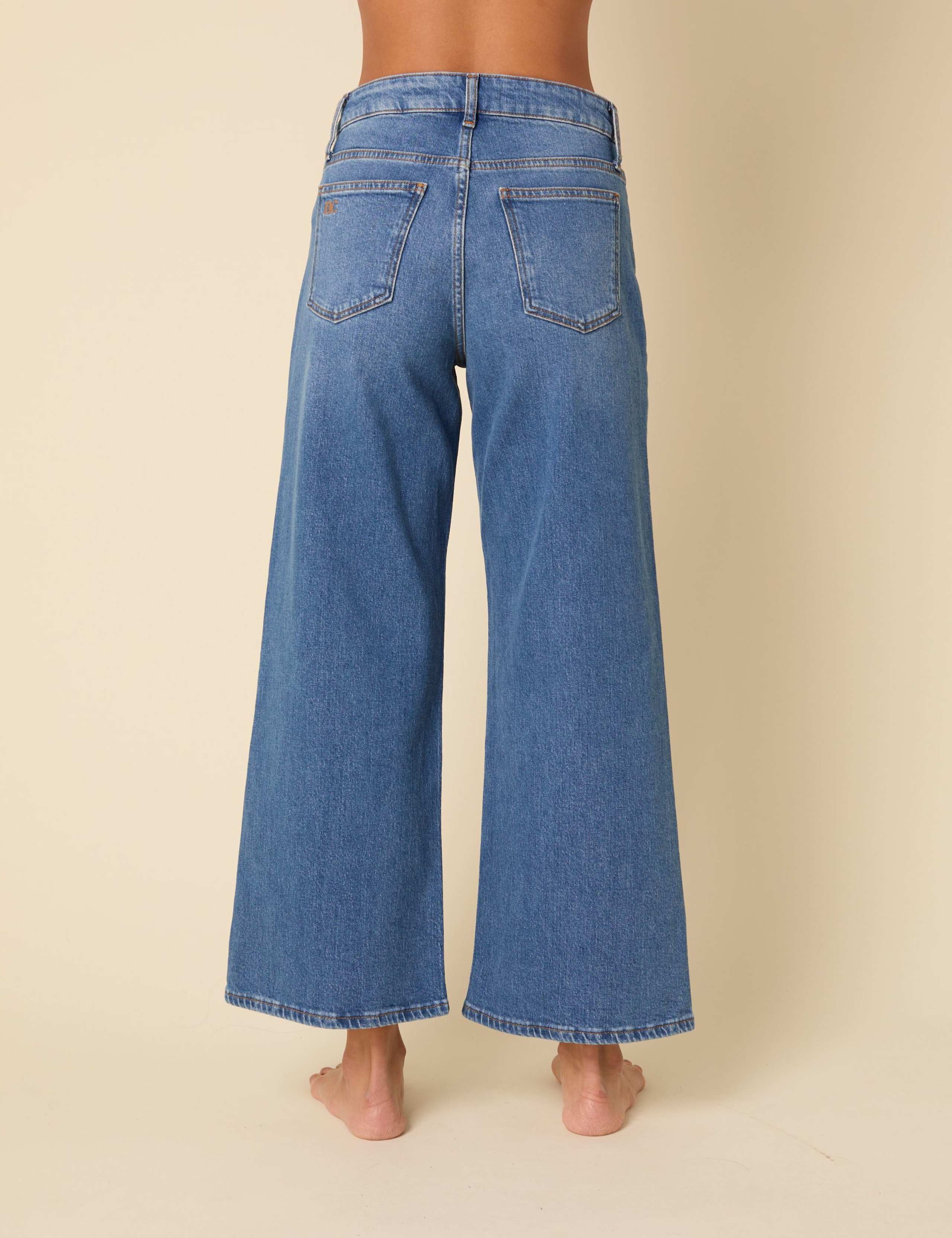 Mid Rise Wide Leg Cropped Jeans 5 of 5