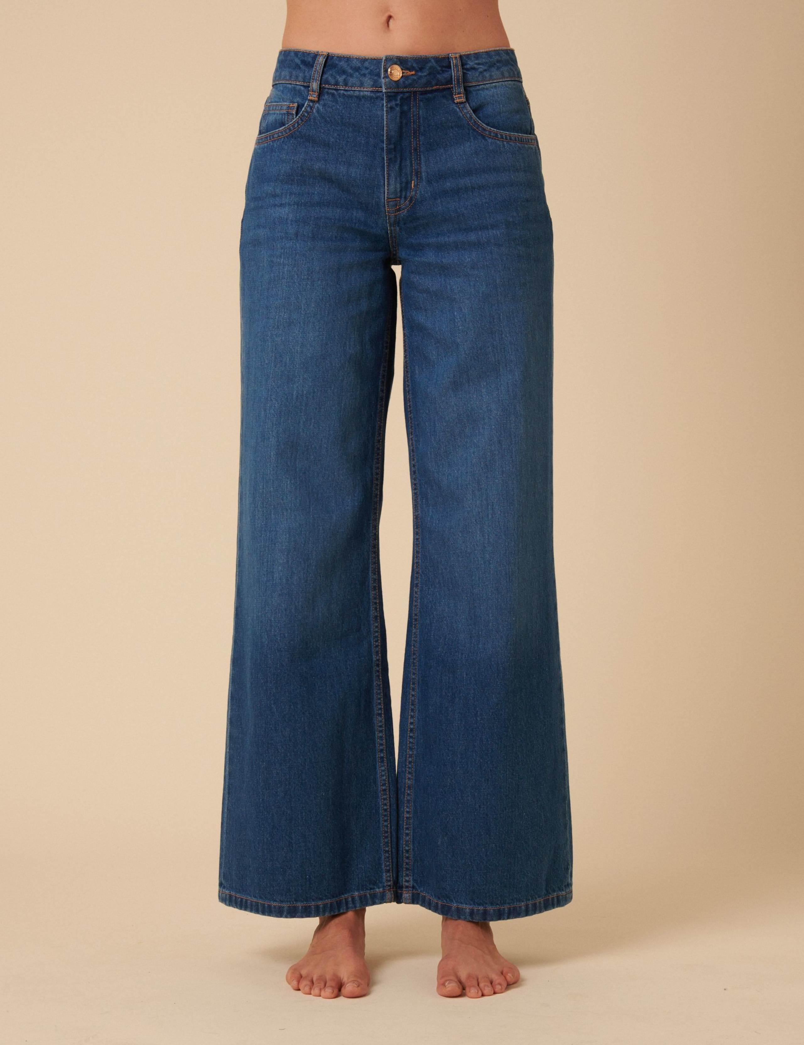 Mid Rise Wide Leg Jeans 4 of 5
