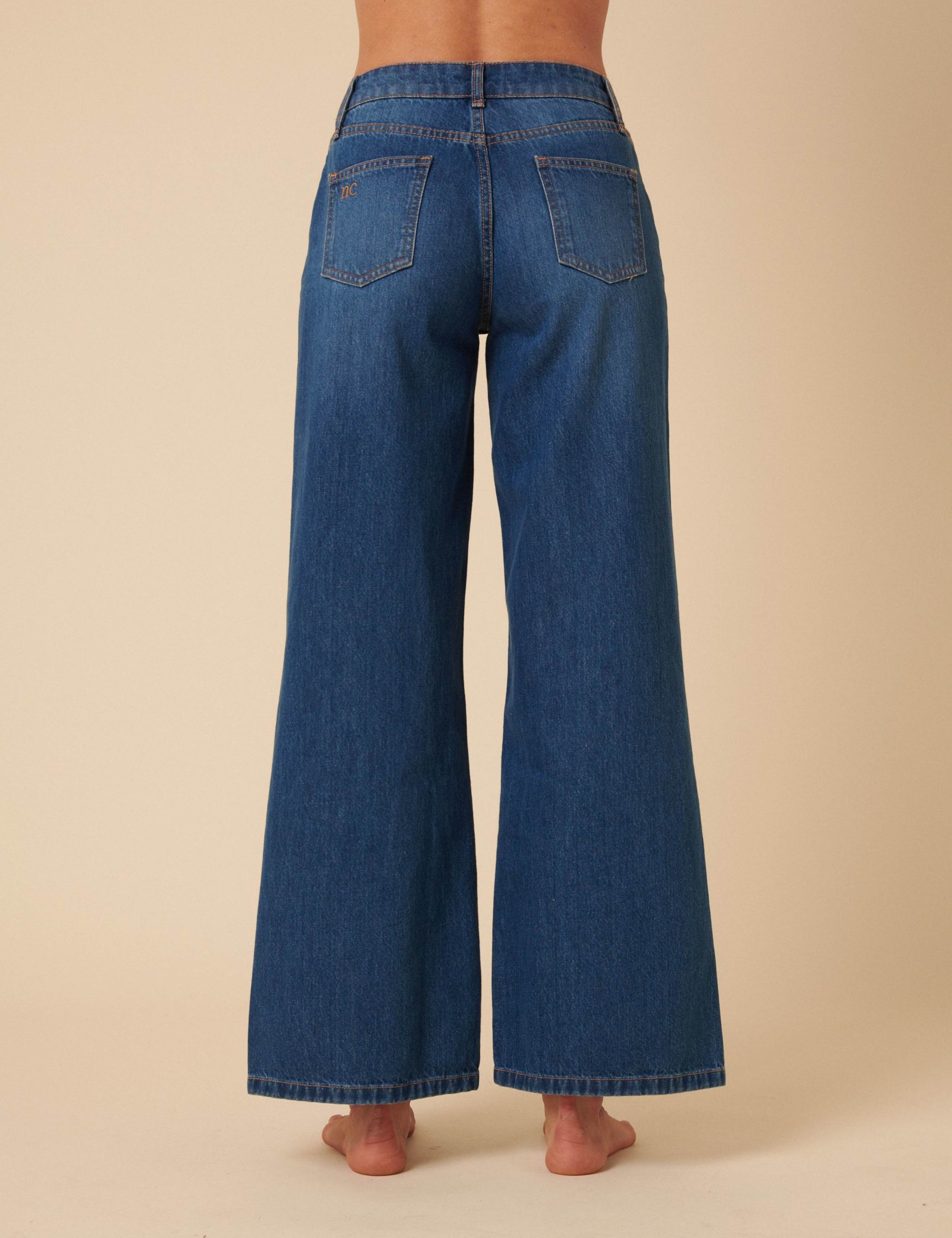 Mid Rise Wide Leg Jeans 3 of 5