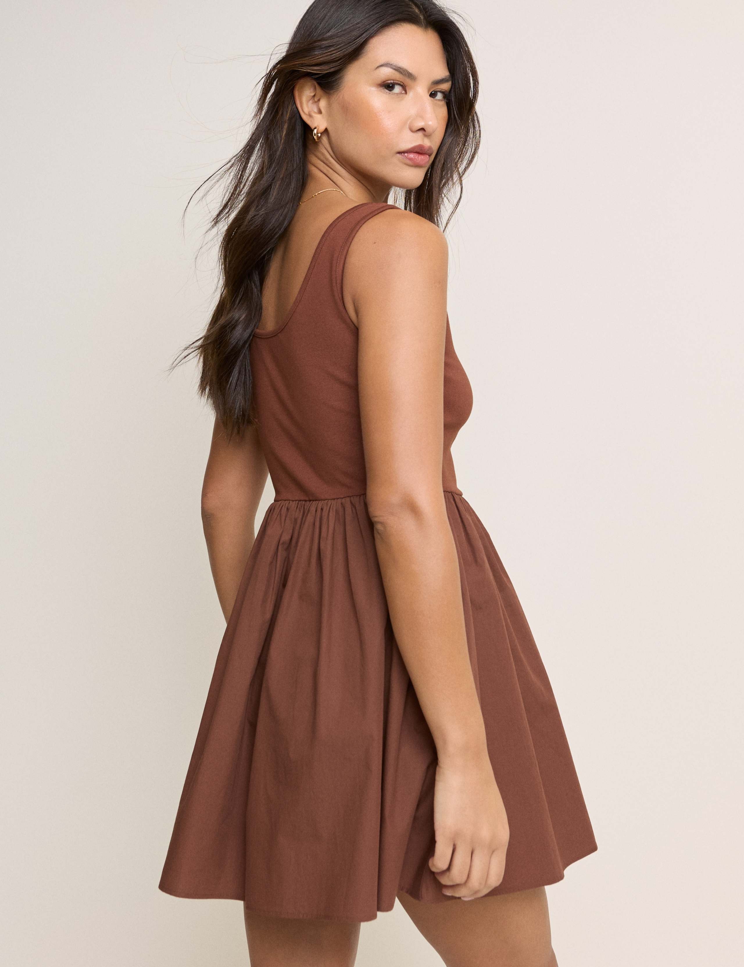 Scoop Neck Mini Skater Dress 3 of 5