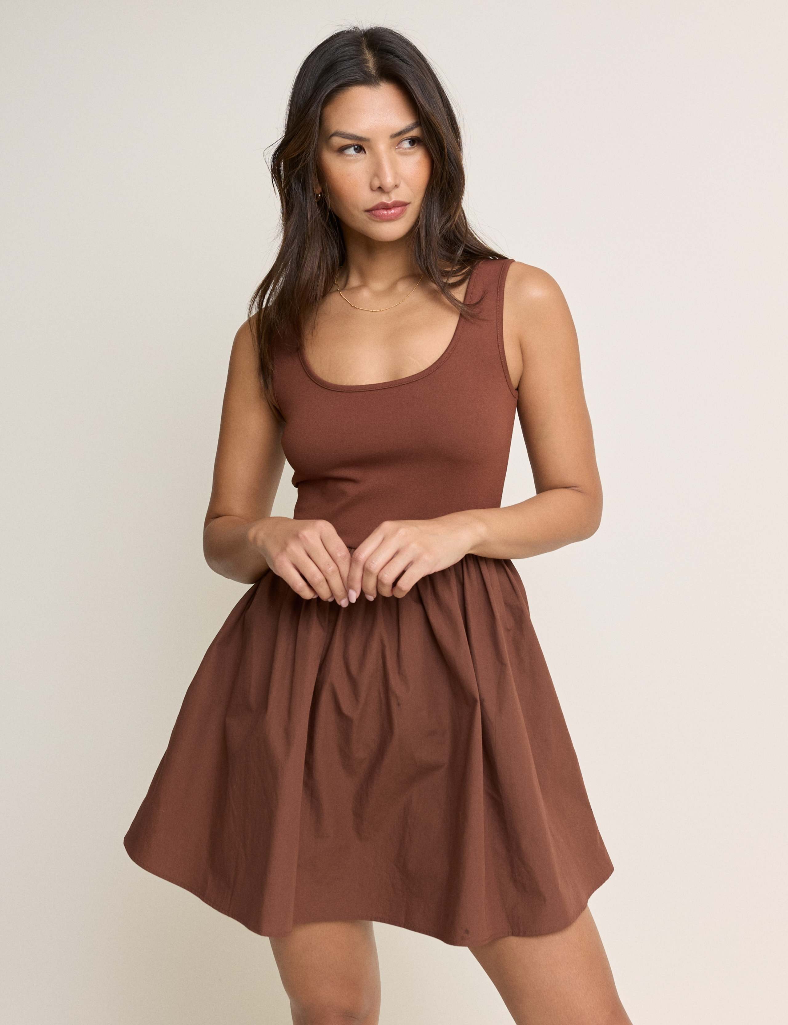 Scoop Neck Mini Skater Dress 5 of 5