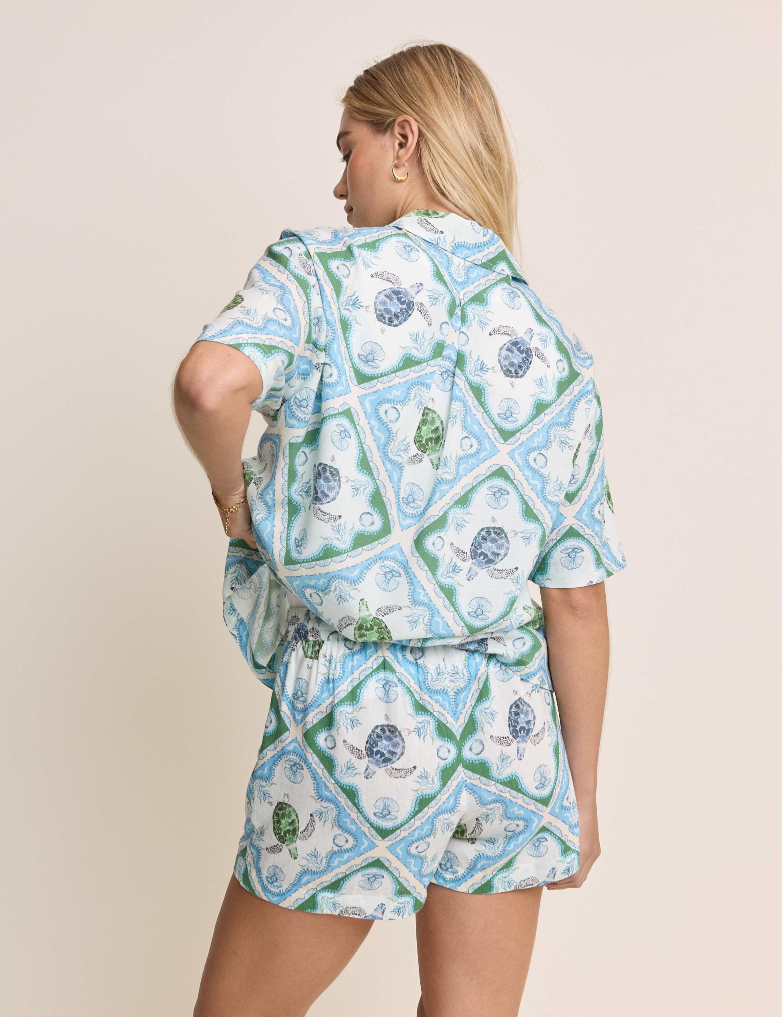 Linen Rich Printed Shirt 2 of 5