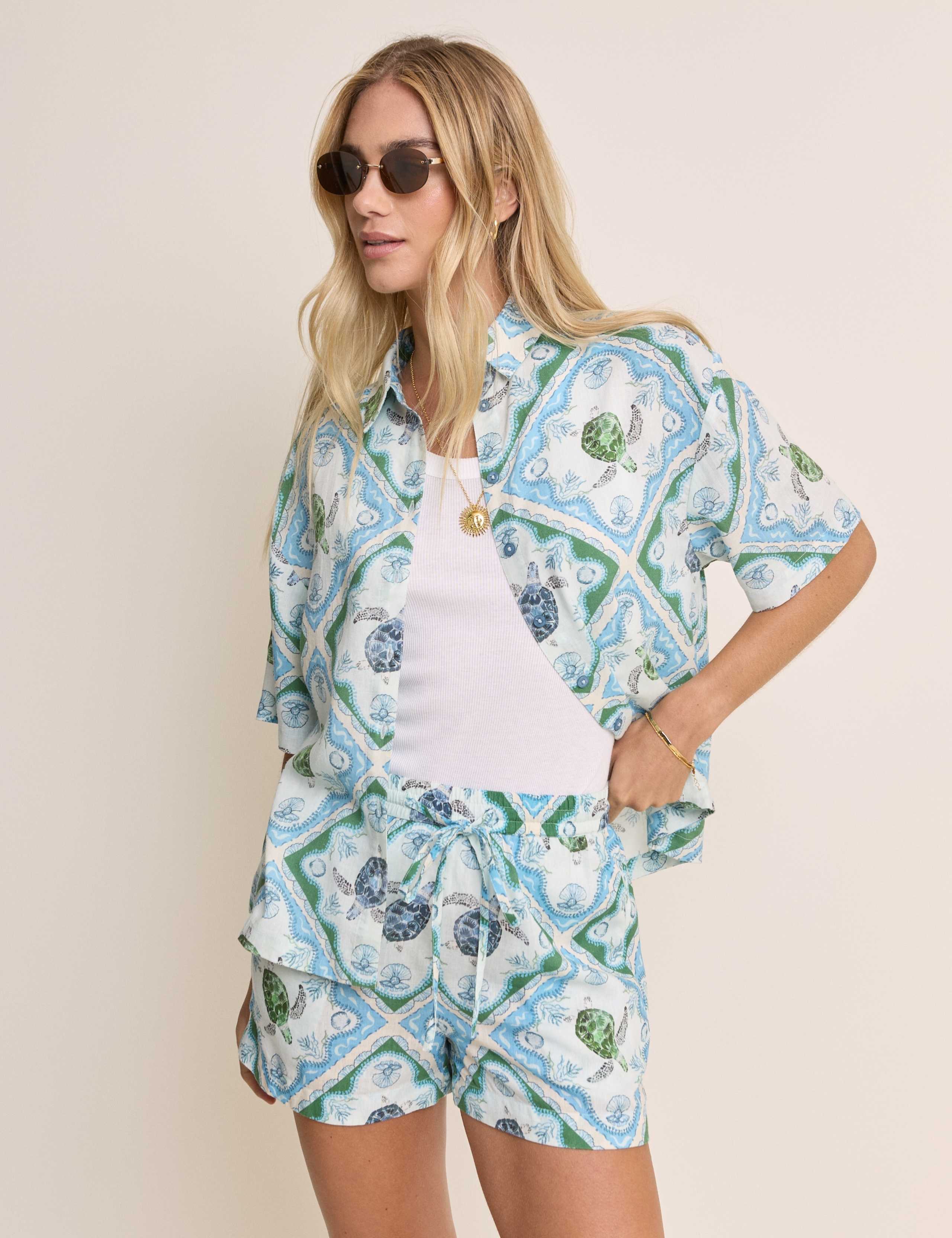 Linen Rich Printed Shirt 5 of 5