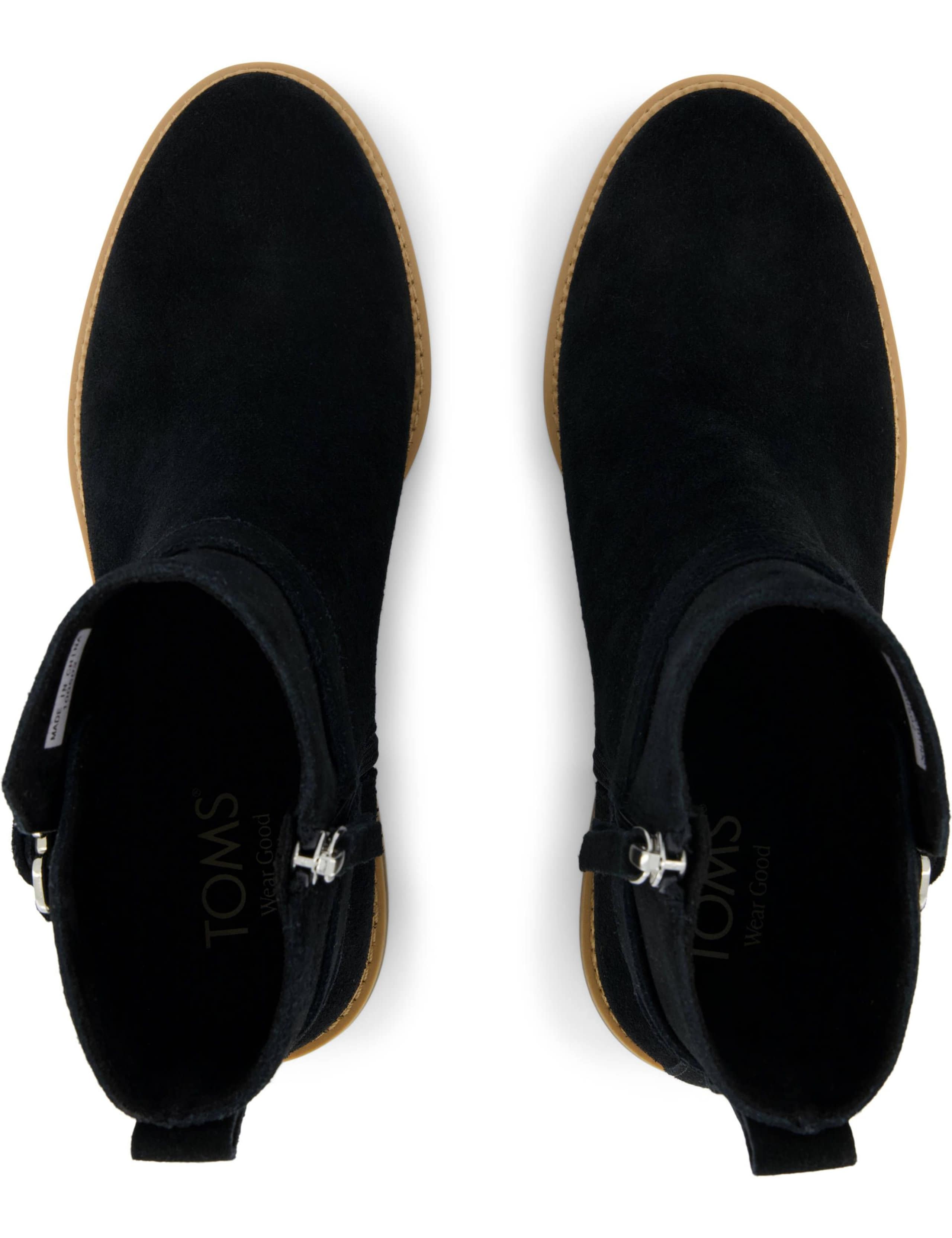 Leather Buckle Block Heel Ankle Boots 3 of 6