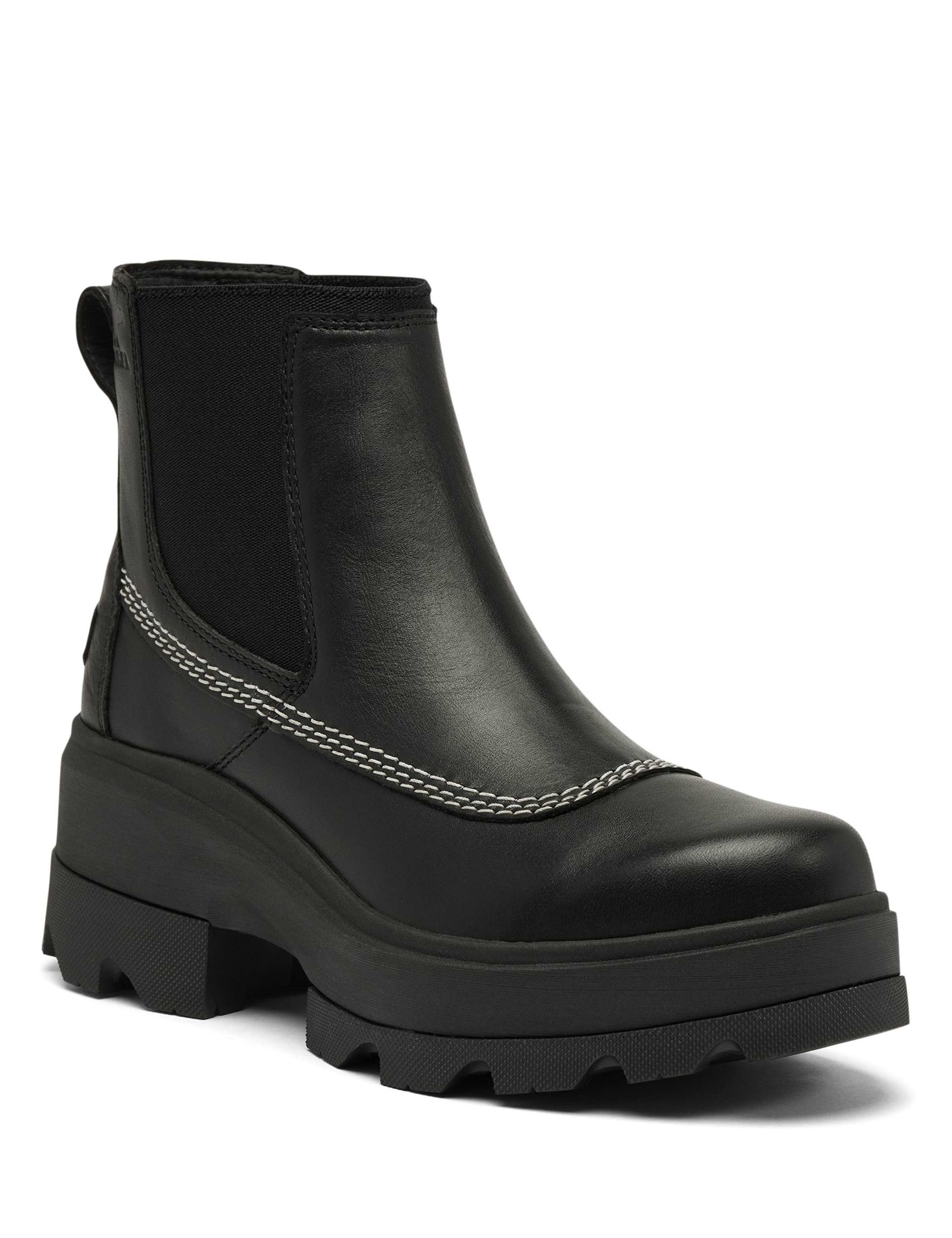 Joan Leather Block Heel Chelsea Boots 3 of 6