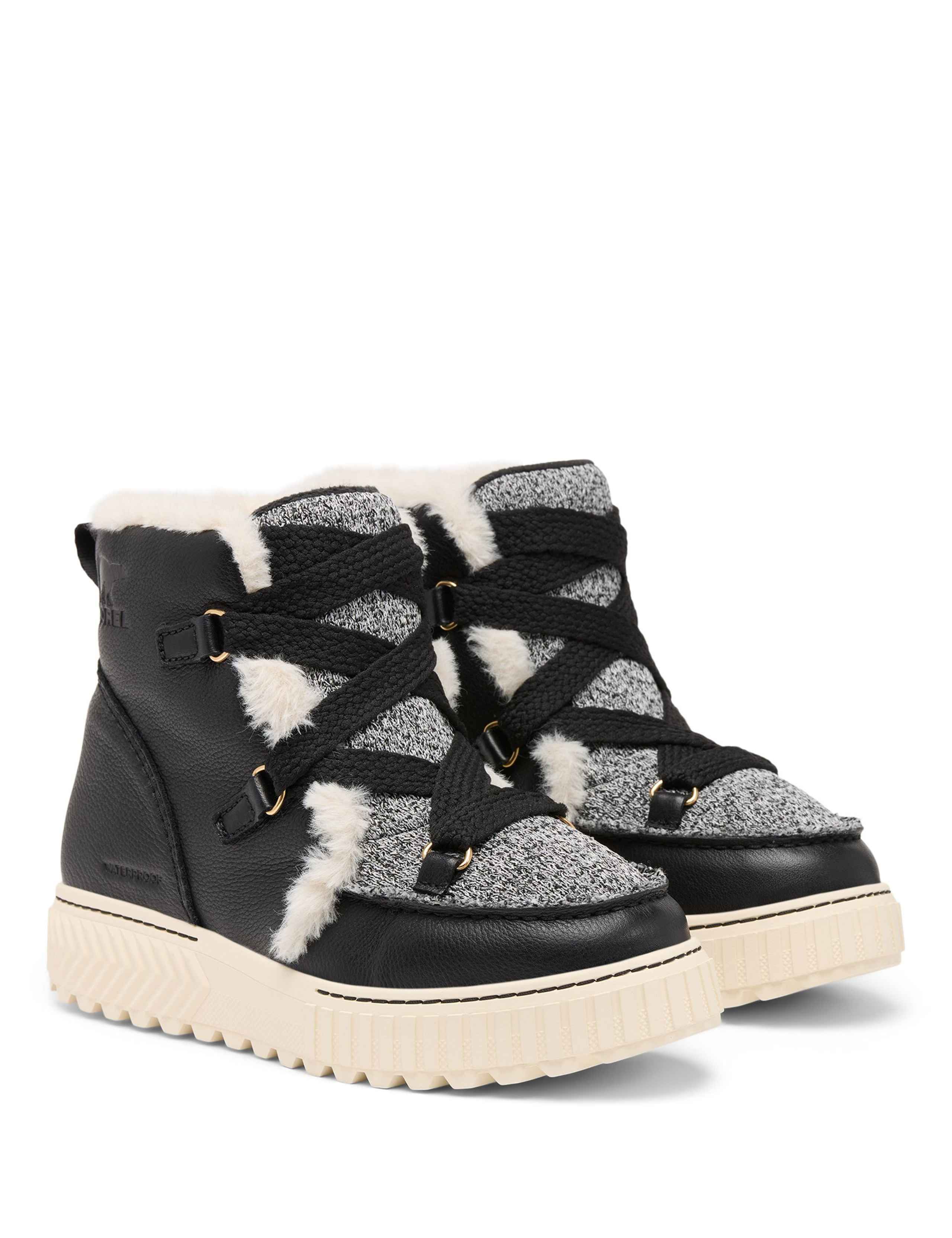 Ona Ave Leather Faux Fur Lined Winter Boots 2 of 6