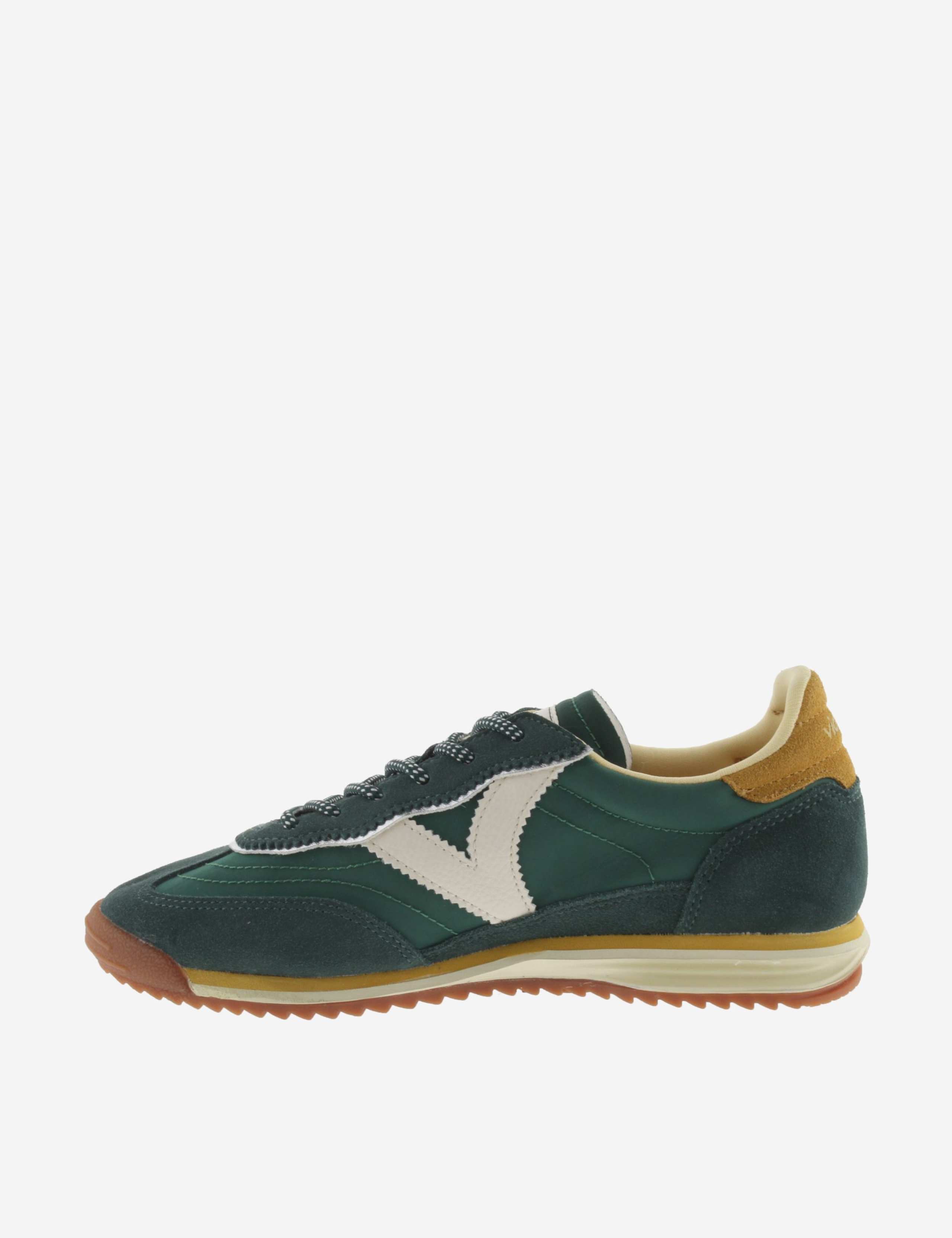 Leather Lace Up Colour Block Trainers 5 of 5