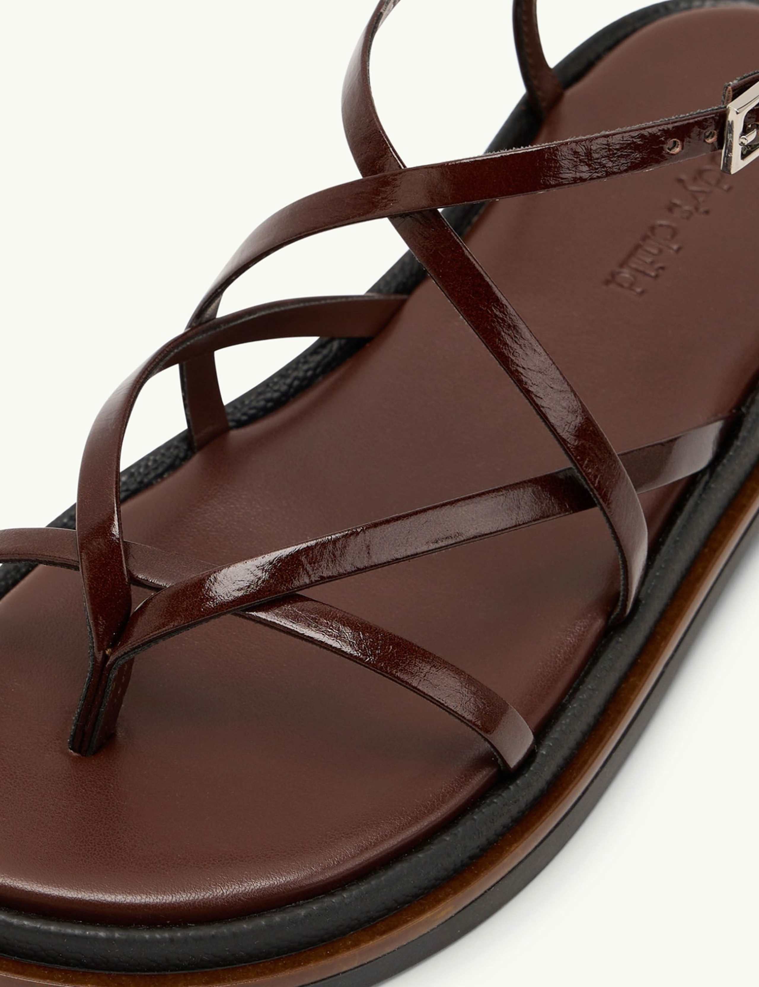 Leather Strappy Flat Sandals 4 of 4