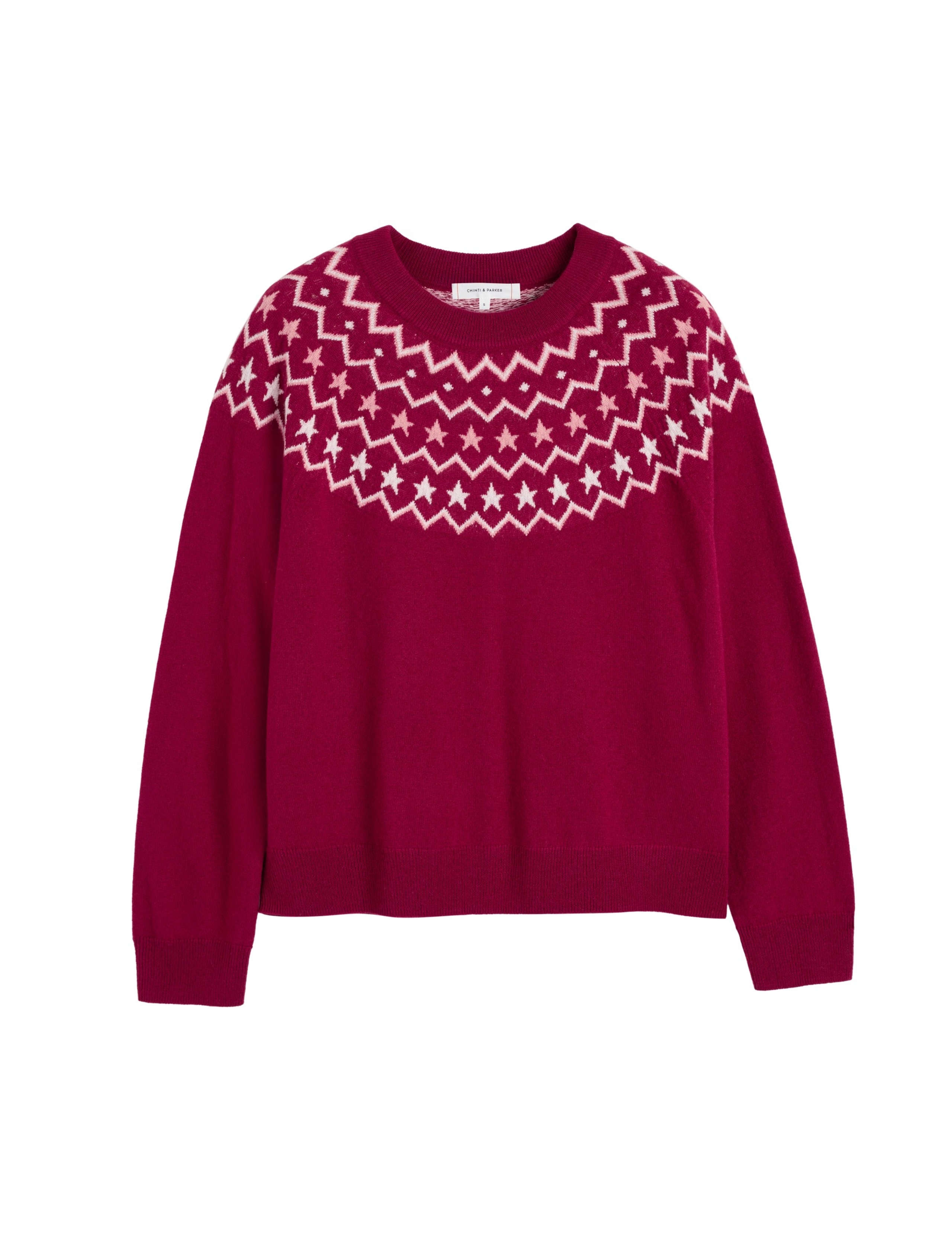 Wool Rich with Cashmere Fair Isle Crew Neck Jumper 2 of 4