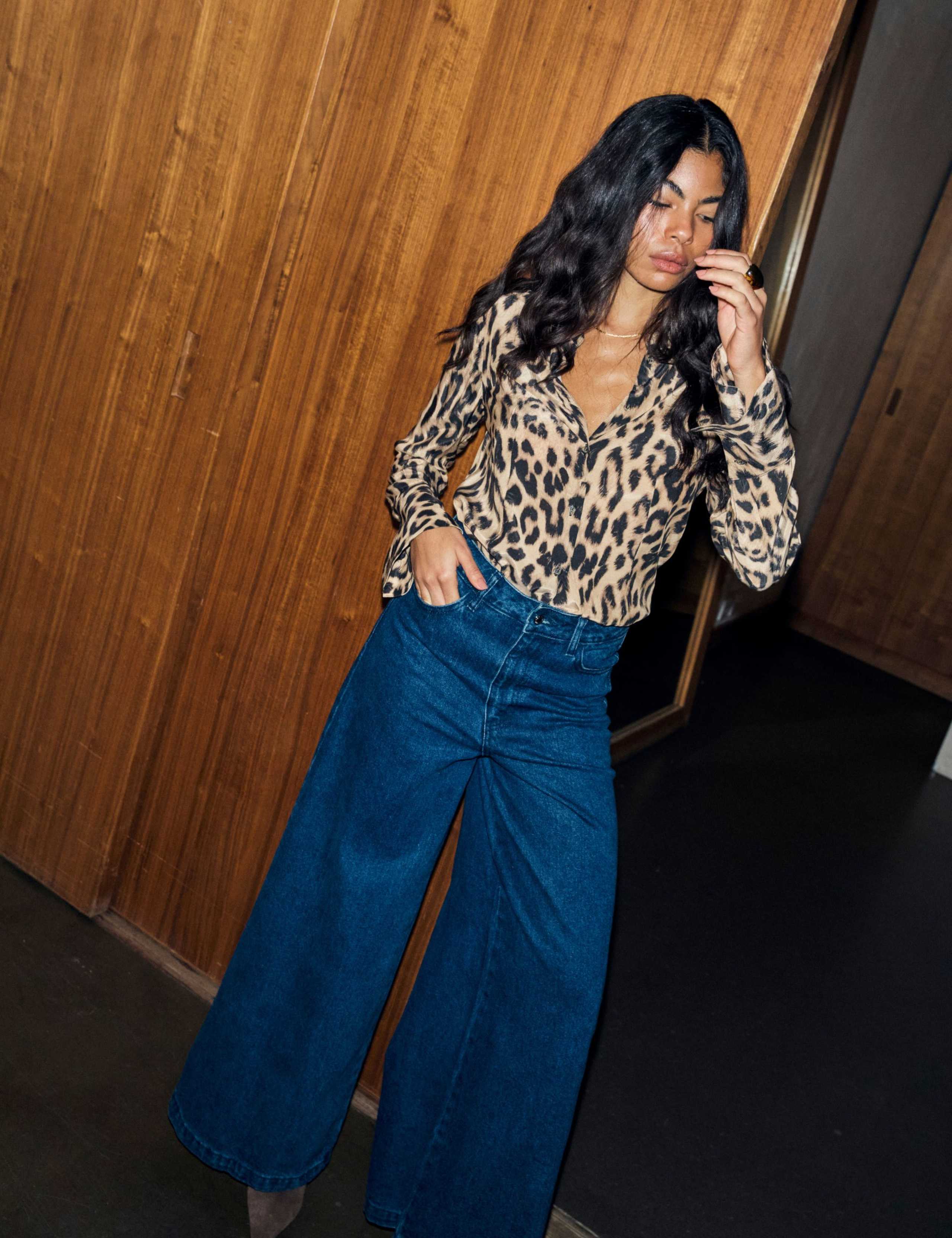 Leopard Print Collared Button Through Shirt 2 of 5