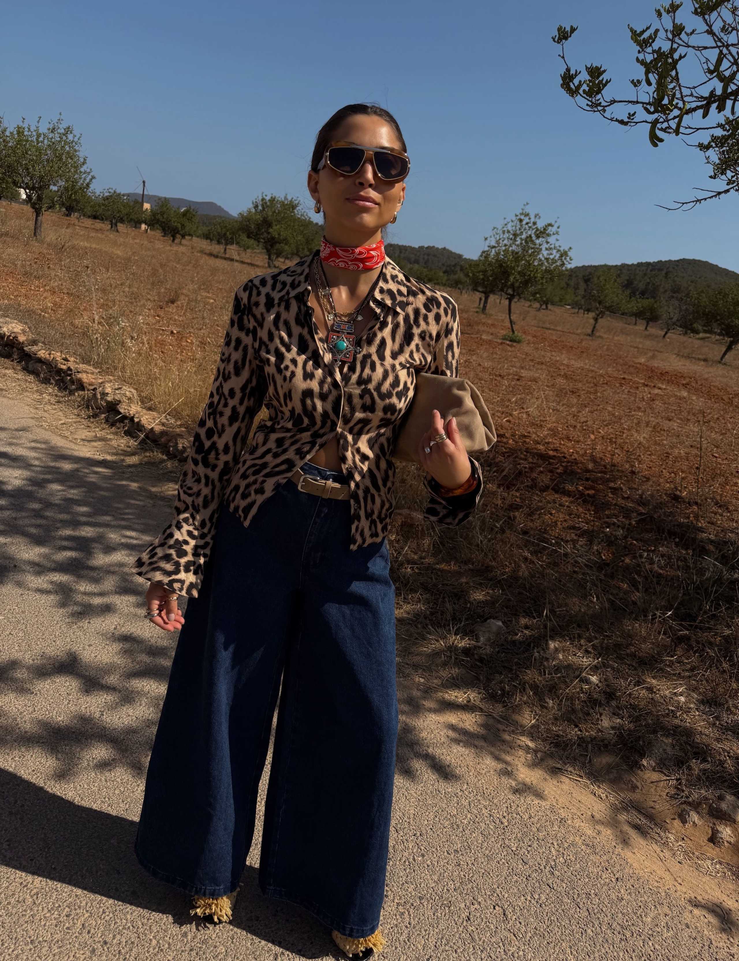 Leopard Print Collared Button Through Shirt 4 of 5