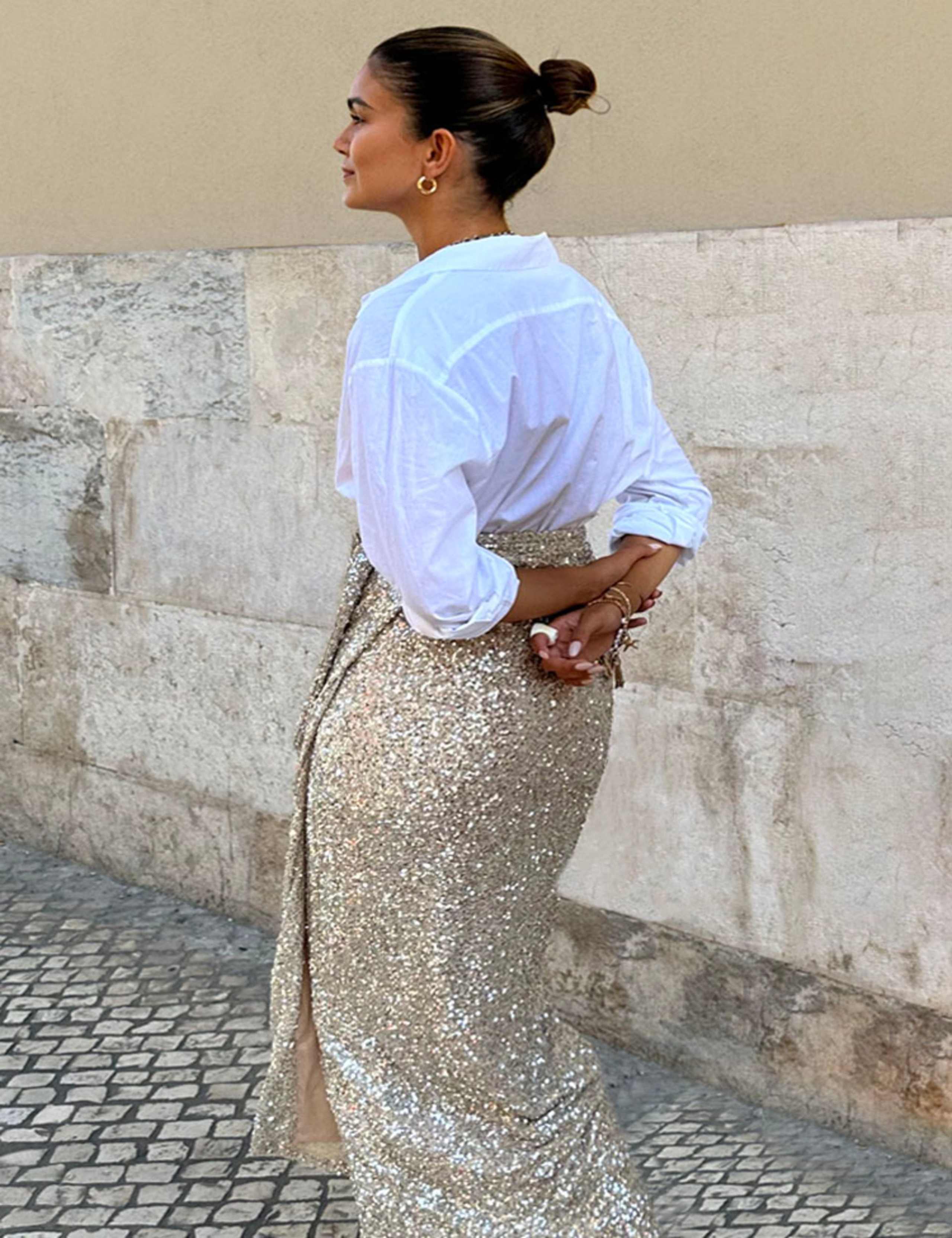 Sequin Midaxi Wrap Skirt 2 of 5