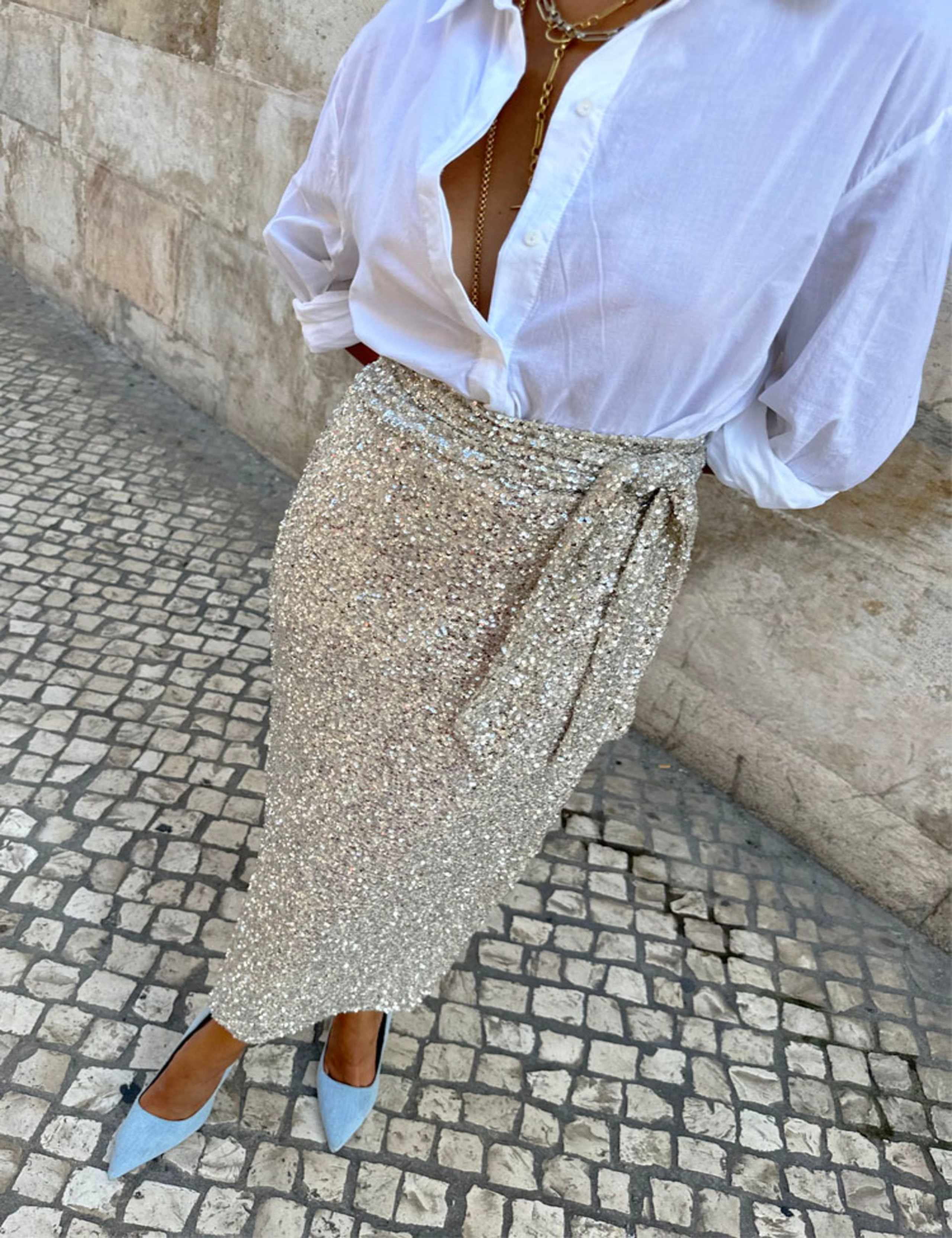 Sequin Midaxi Wrap Skirt 5 of 5