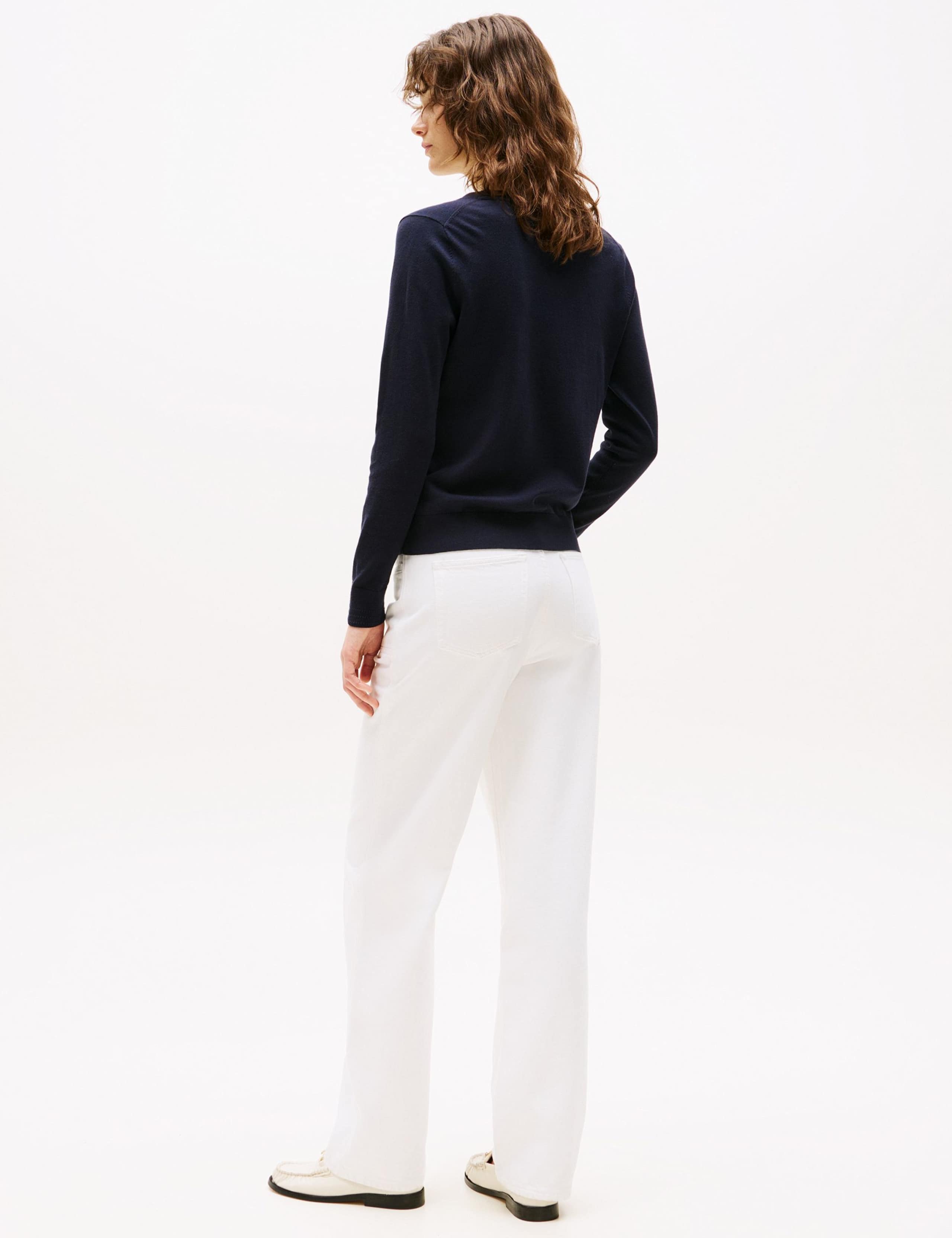 Cotton Rich V-Neck Jumper 5 of 5